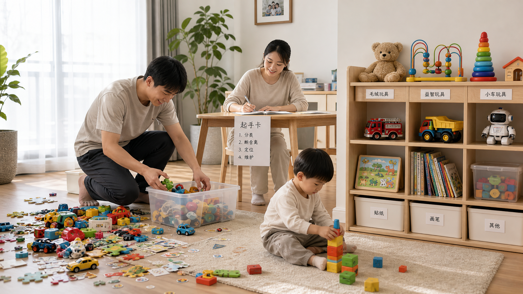 孩子喊无聊别再加玩具：一周只上架9件就够了