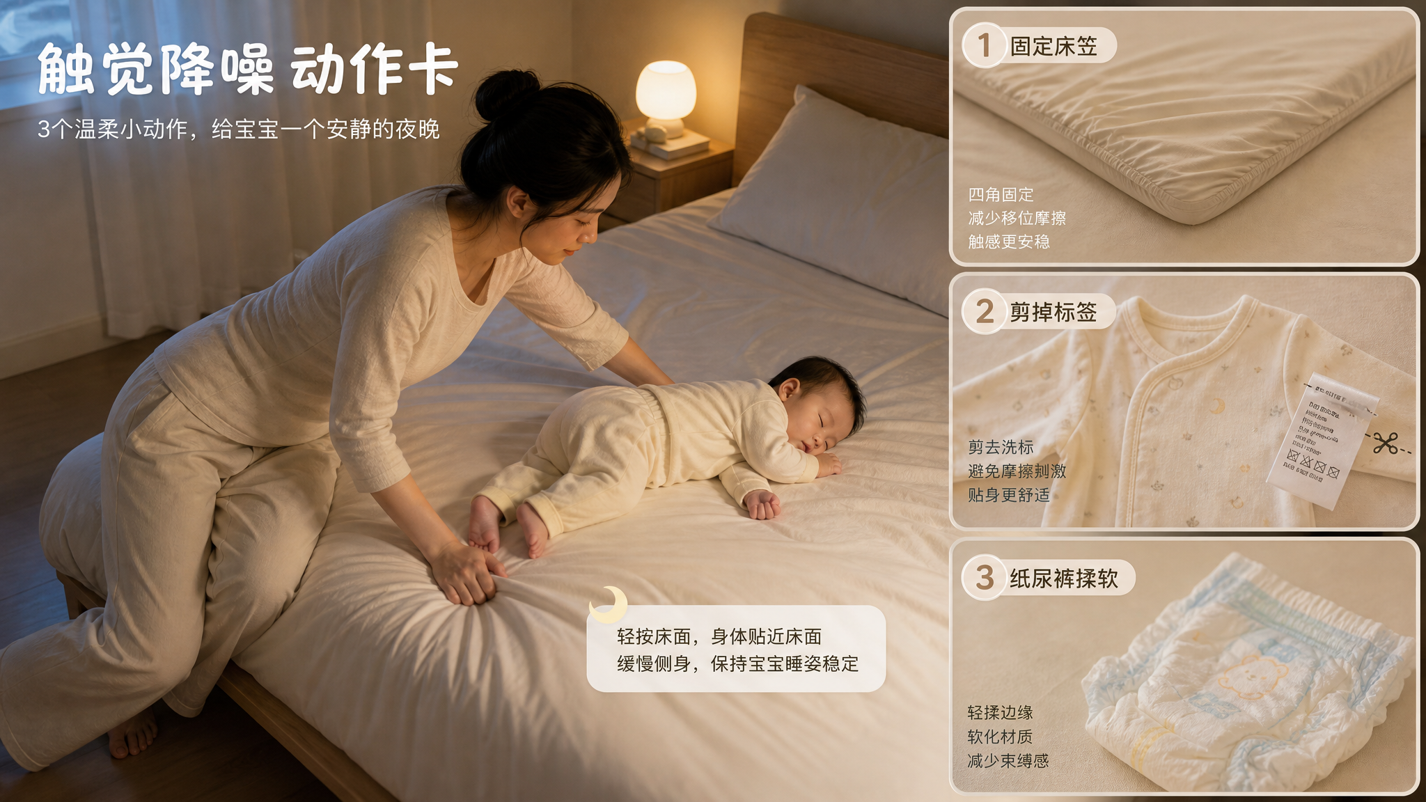 宝宝总被你翻身“吵醒”？先查床单摩擦声