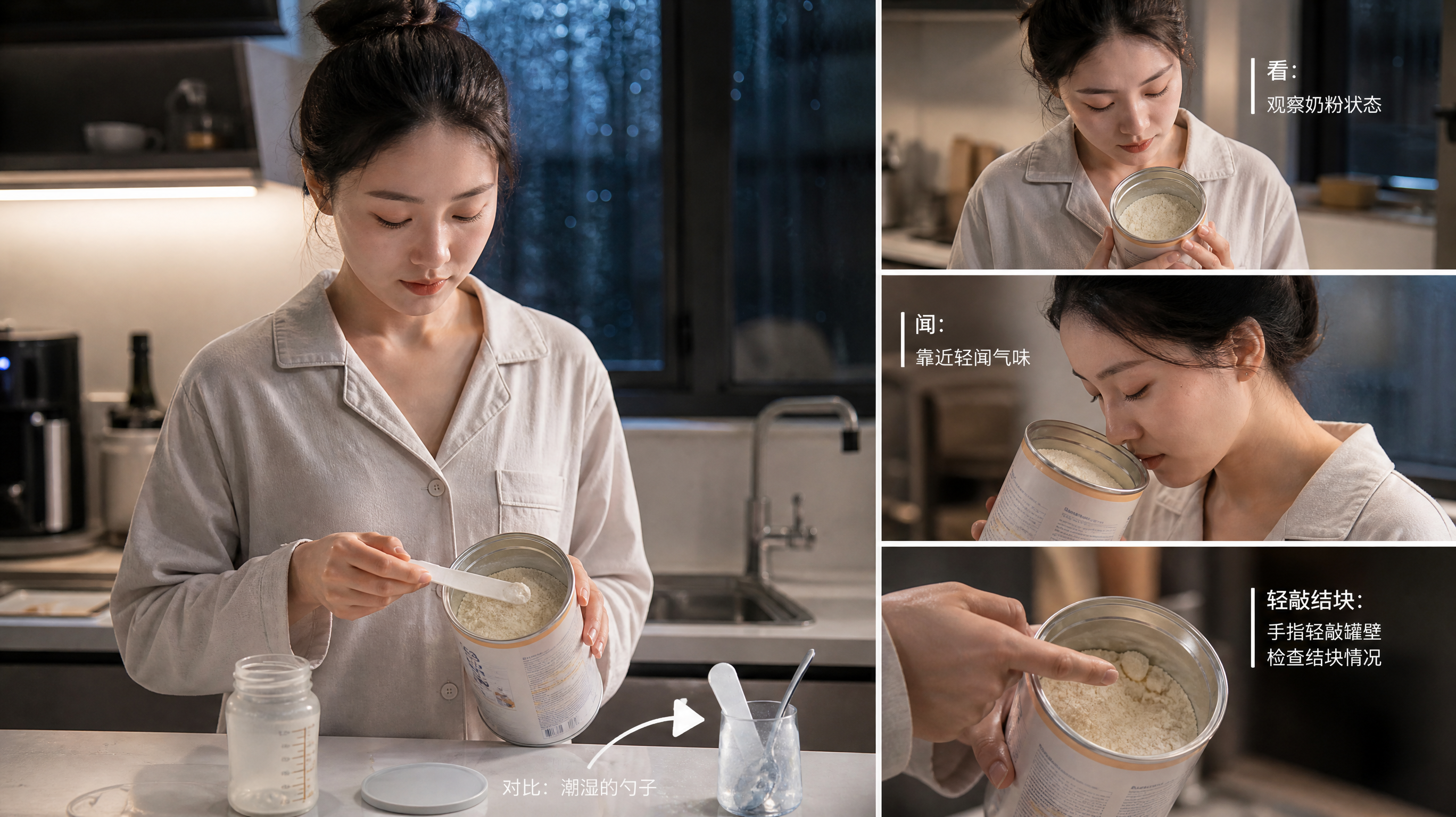 秋雨返潮开奶罐：结块自检与丢弃红线