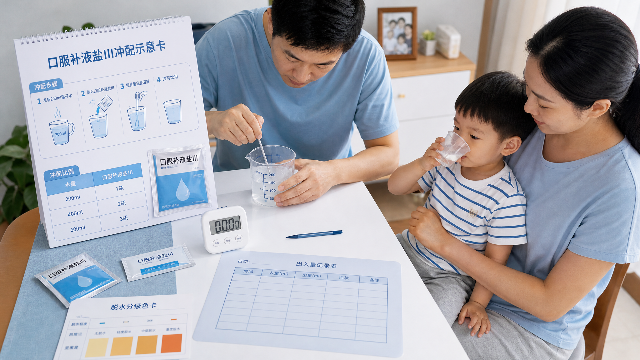 孩子呕吐腹泻别急着吊水：先学会补液和脱水判断