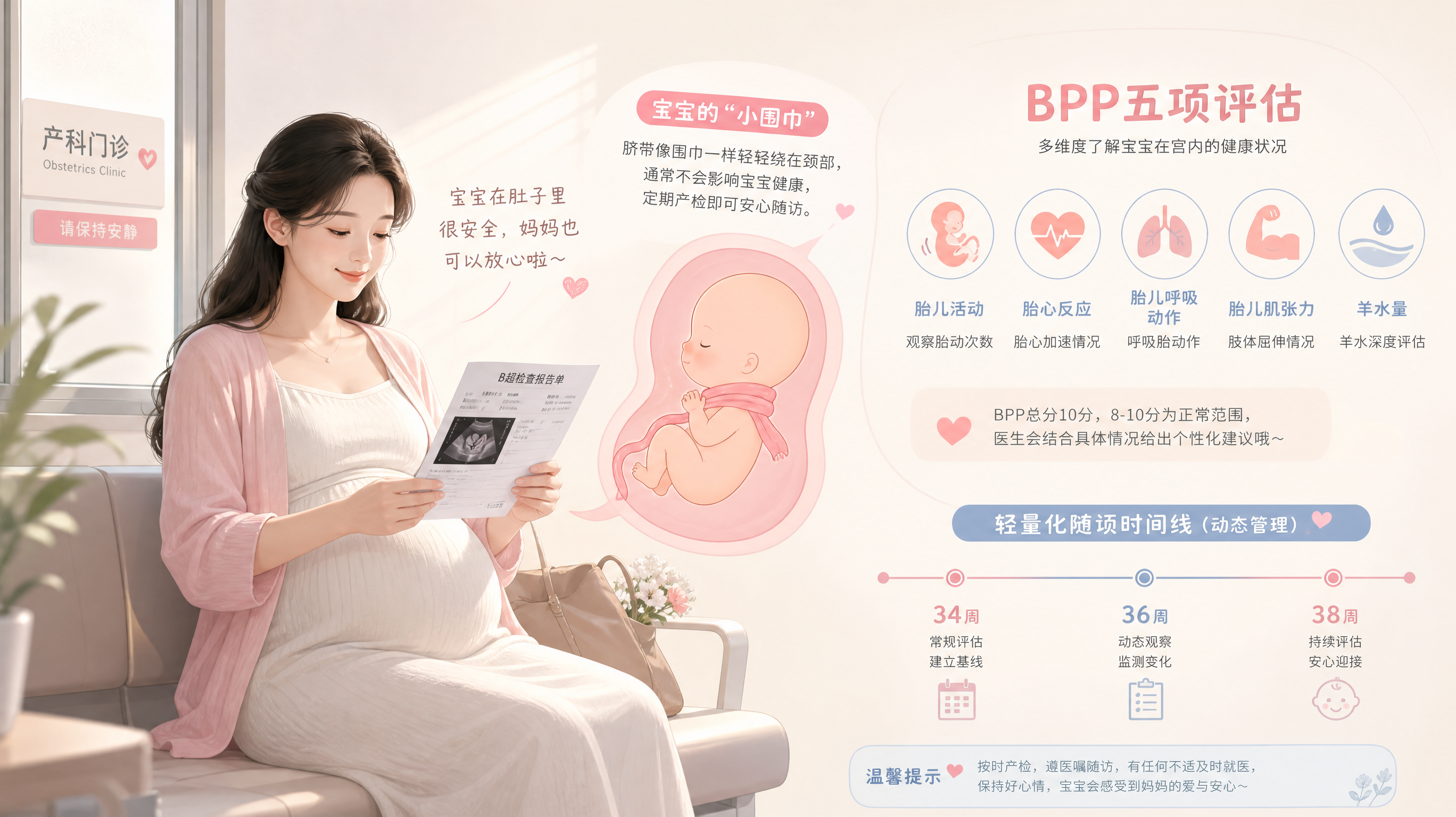 B超写绕颈2周就得剖？关键看这3个信号