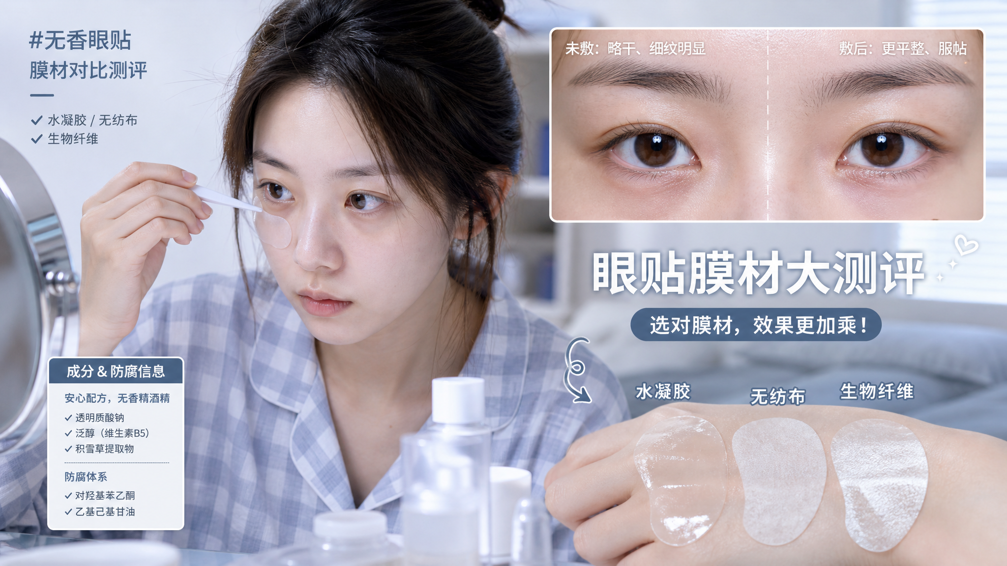 无香眼膜怎么选才不熏眼：膜材、防腐、迁移一次讲清