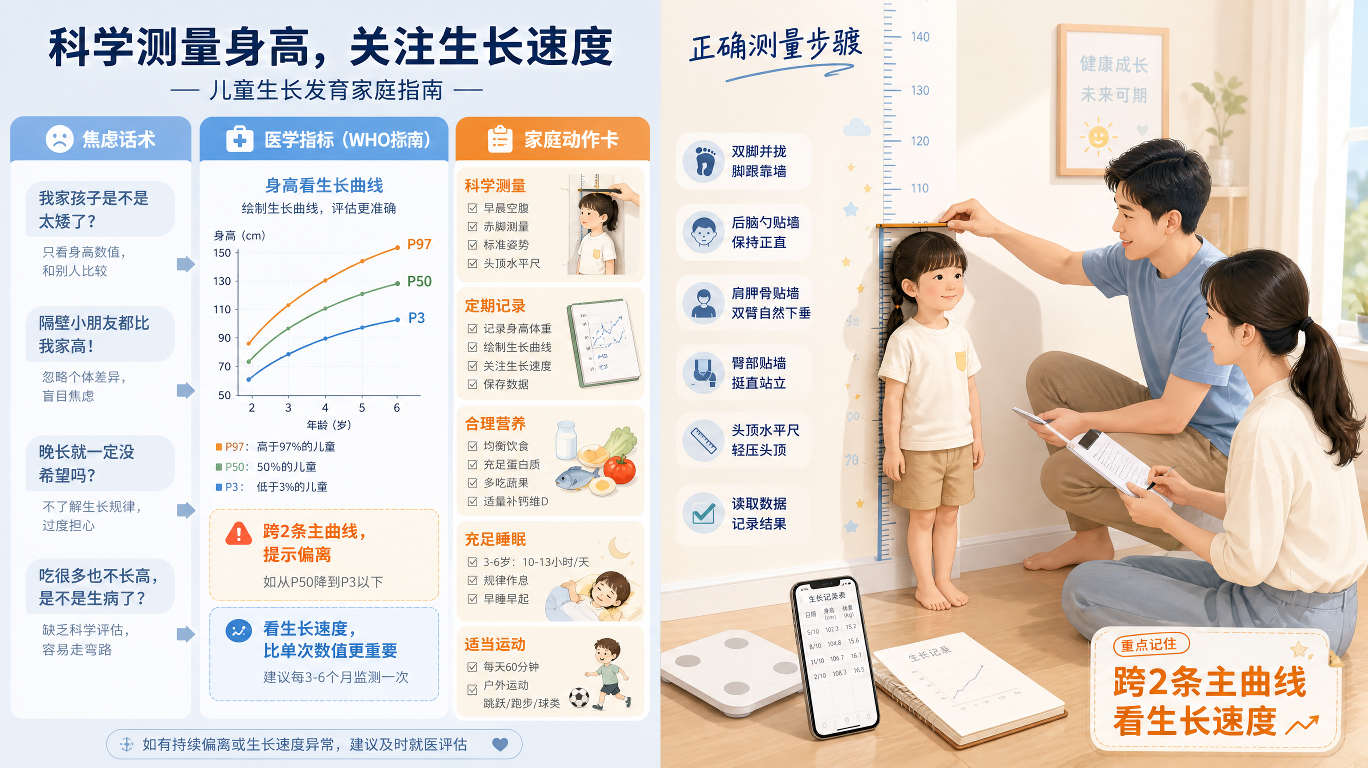 暑假娃看着没长？先看曲线和生长速度