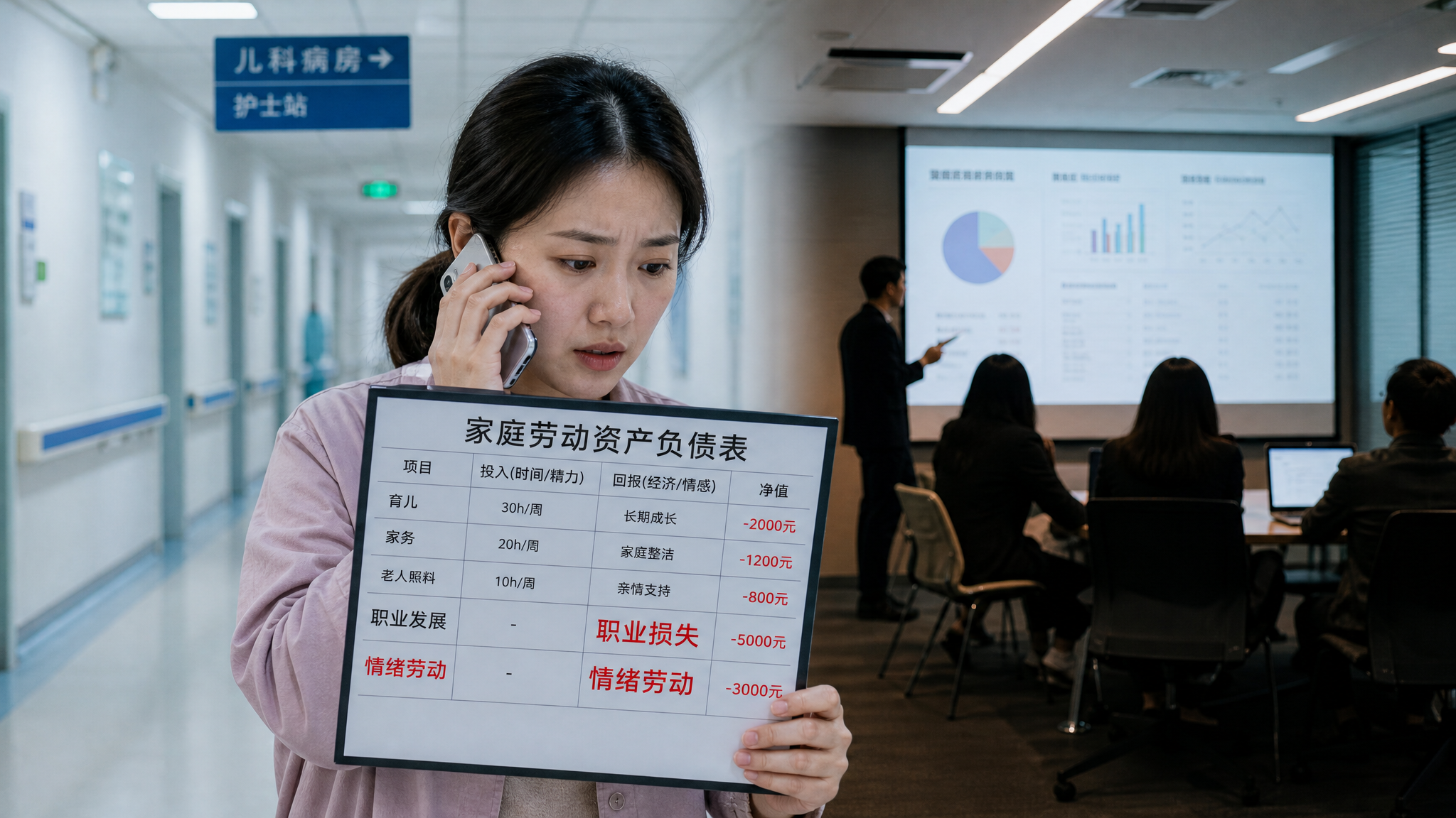 孩子生病别再默认妈妈请假：一张表把成本算明白