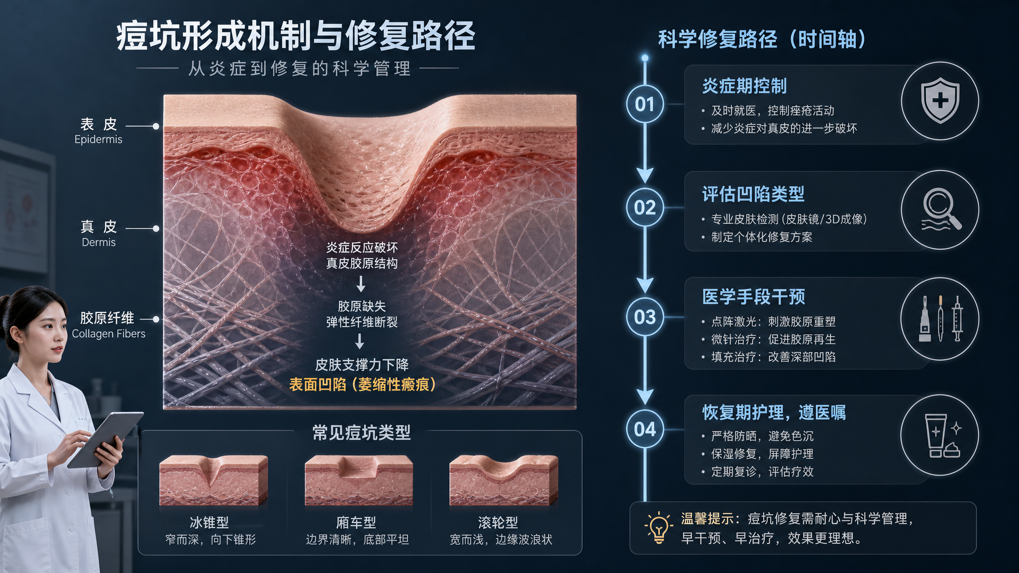 别再指望填坑霜了：痘坑到底怎么来的、怎么补