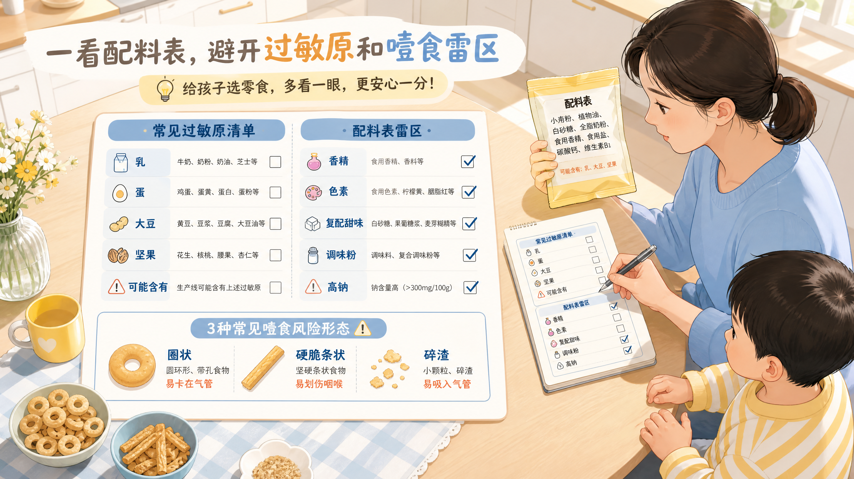无麸质就更安全？宝宝谷物圈脆条5步配料表排雷