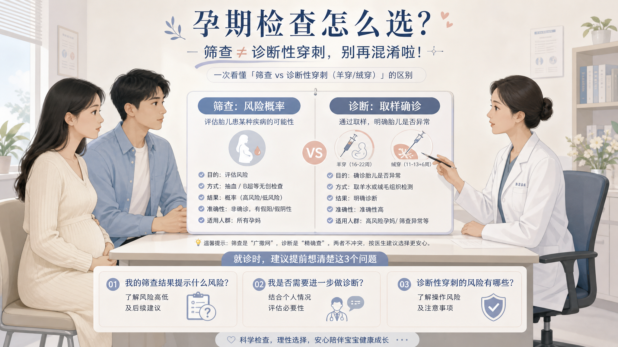 筛查高风险后要不要羊穿绒穿？先弄懂这3件事