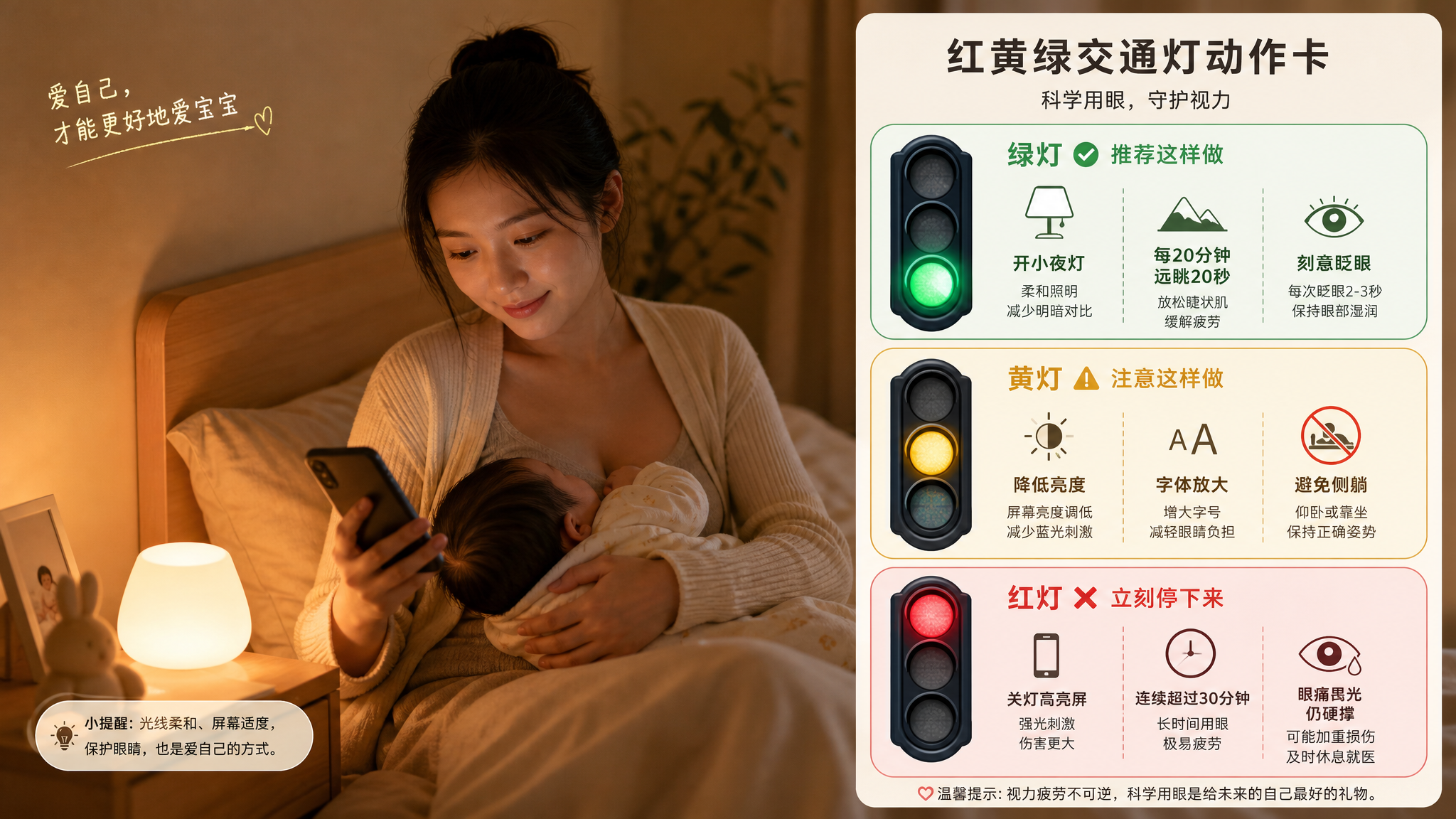 夜奶时关灯刷手机 眼干刺痛多半是泪膜扛不住了