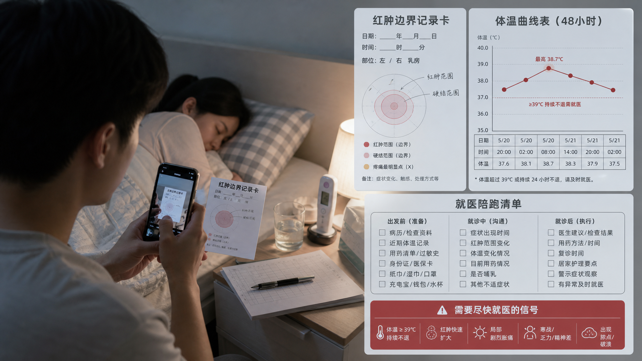 乳腺炎烧到39℃时 爸爸该做的5件事