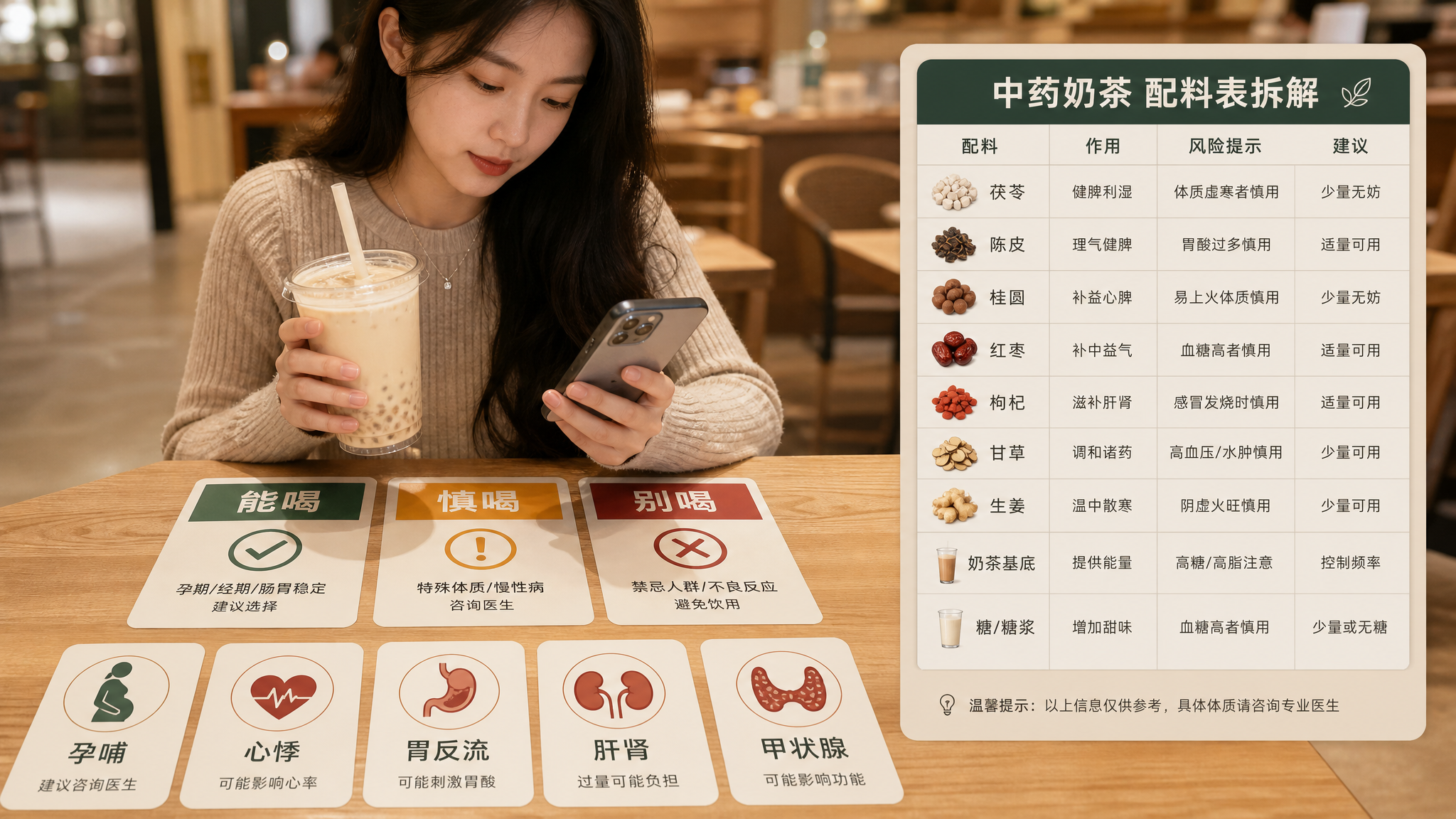 药食同源奶茶别乱喝：这5类人先避开