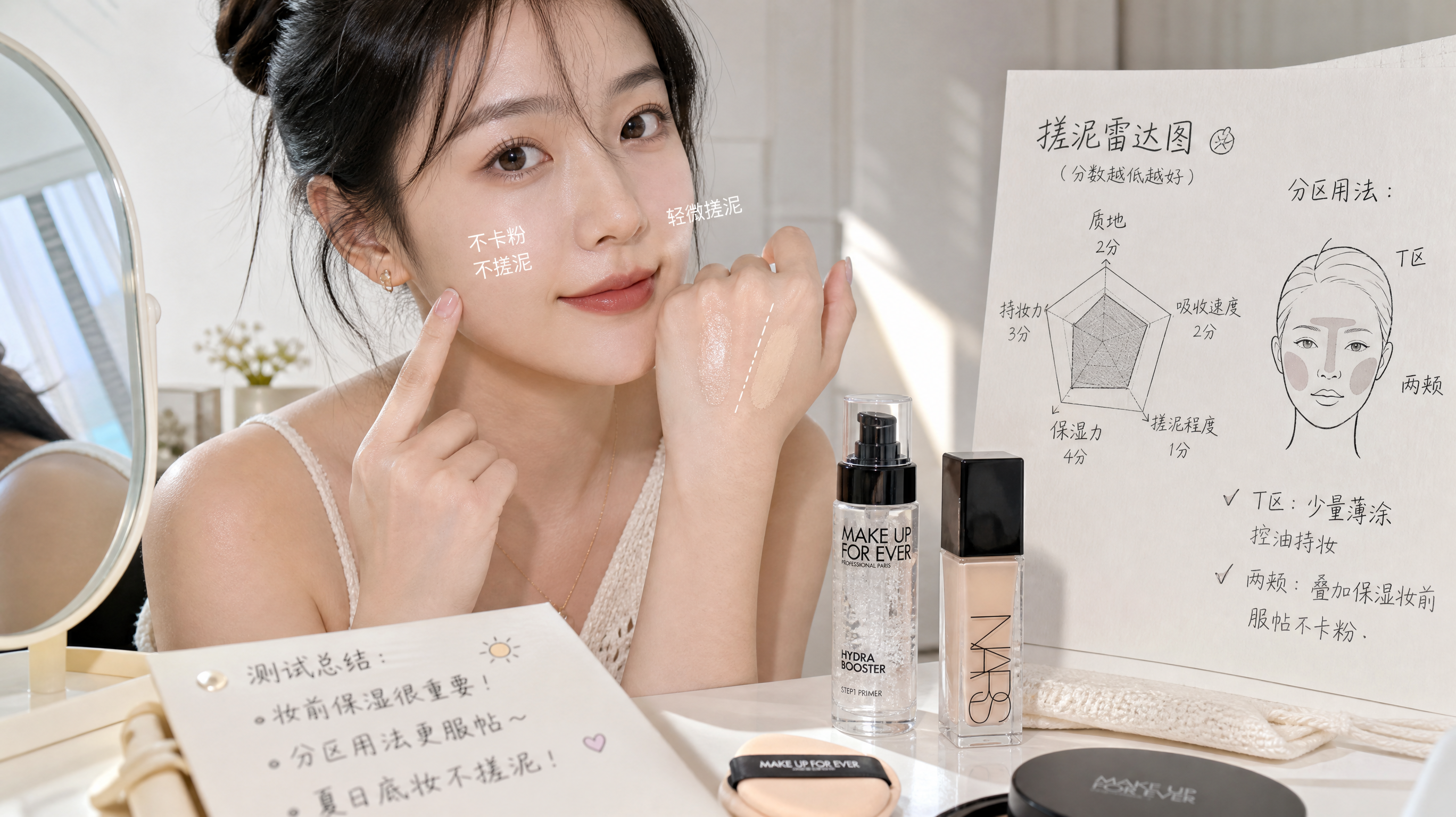 夏天底妆总卡粉搓泥？妆前保湿凝胶这样挑就稳了