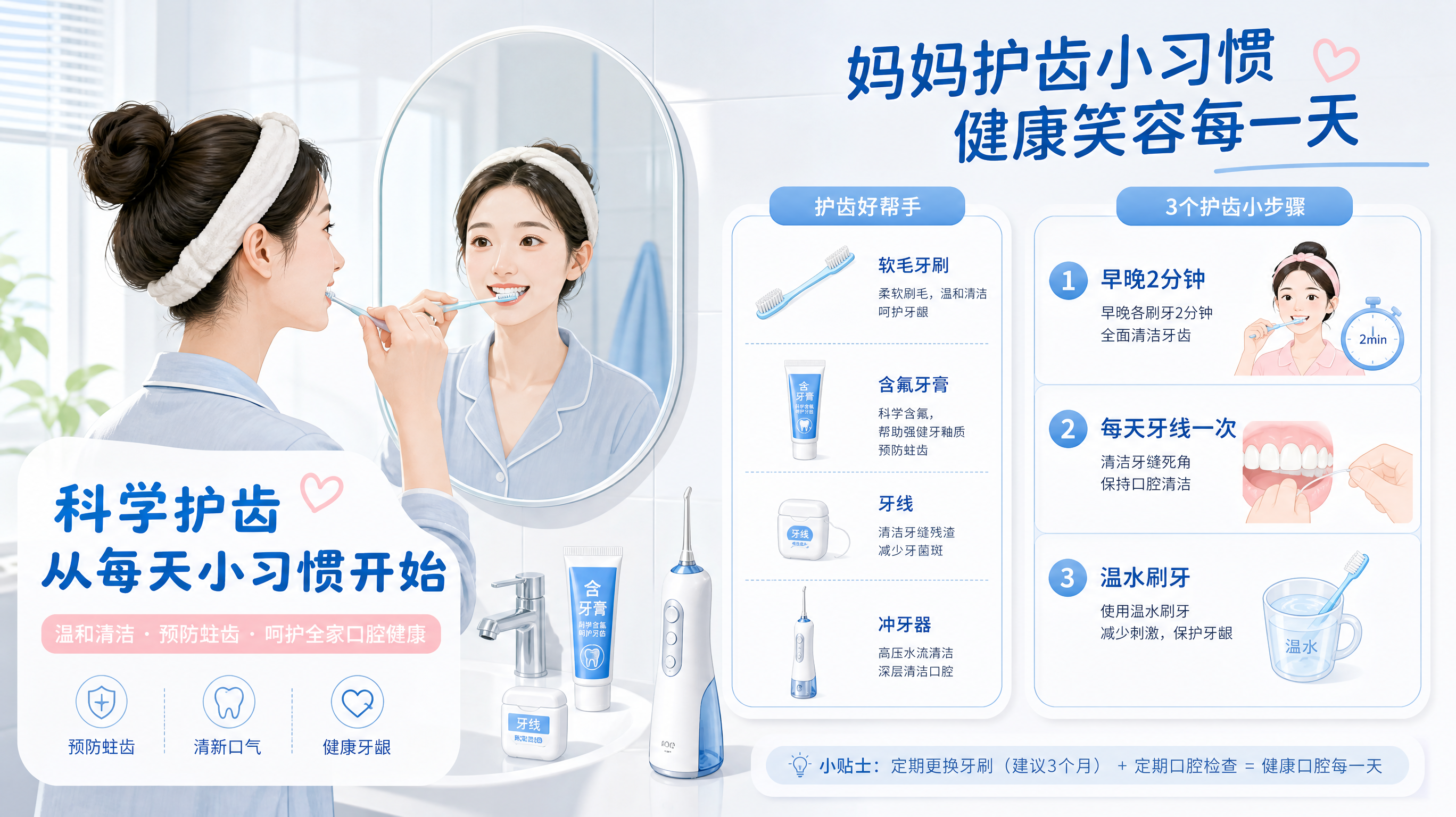产后刷牙出血别硬扛：百天口腔护理SOP