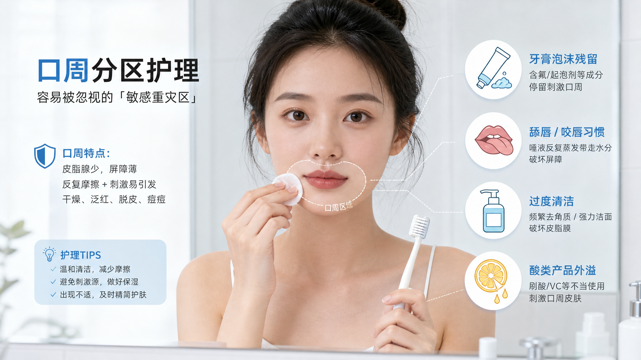 嘴角反复干裂刺痒？先排4个口周触发物