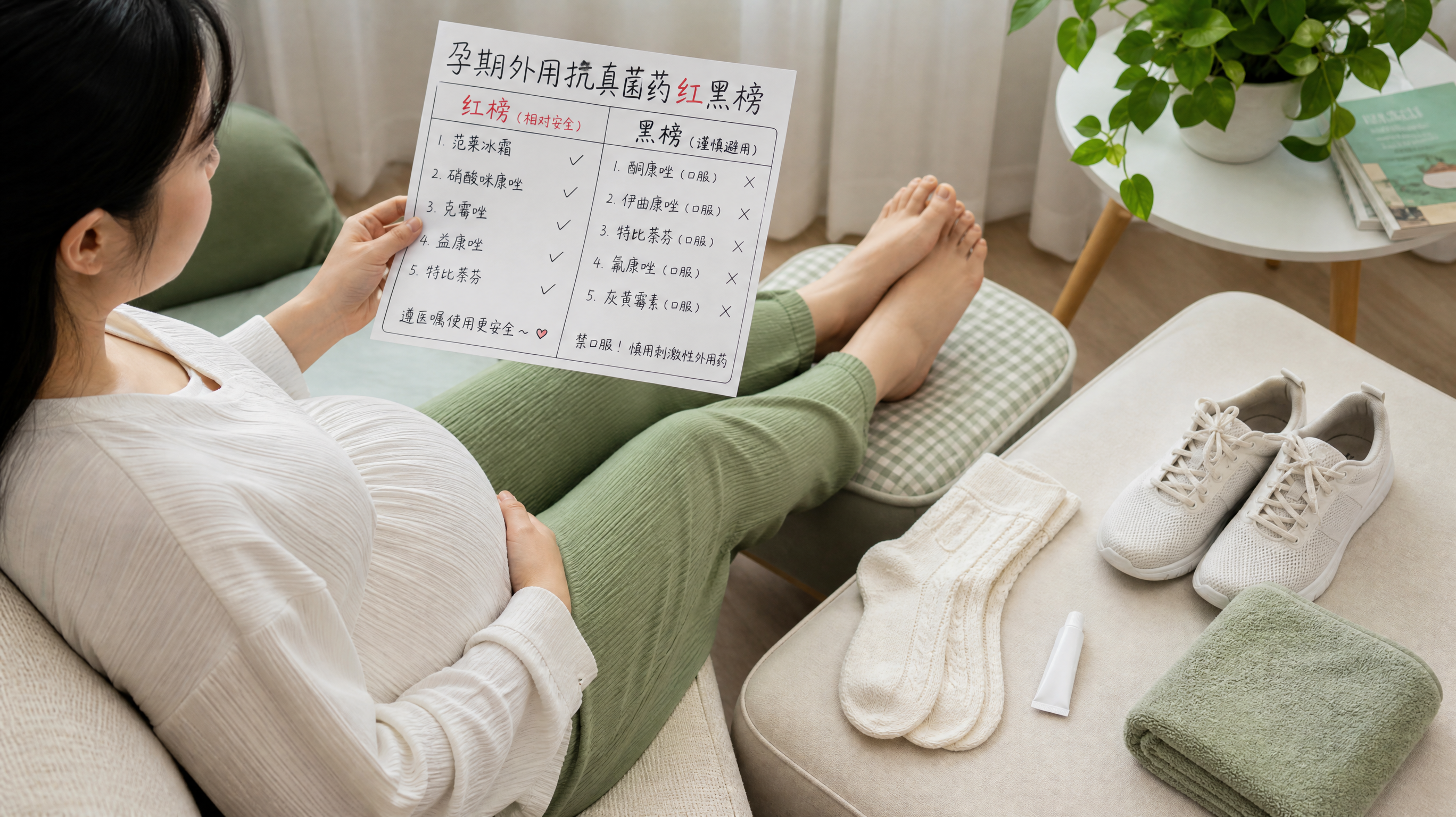 孕期脚气反复别乱涂：外用抗真菌药避坑清单