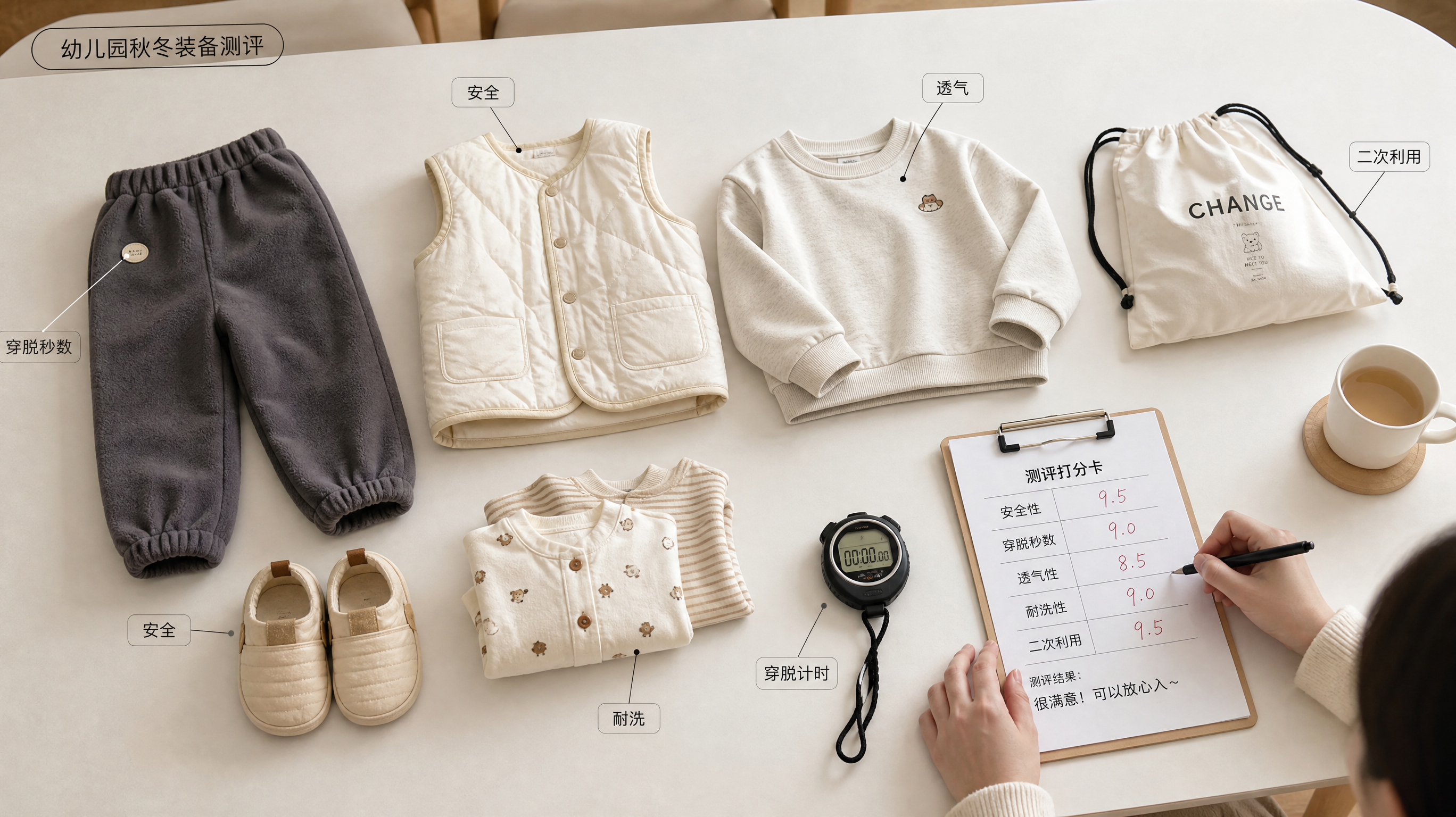 幼儿园秋冬装备别看颜值：5维打分，低于60分别进园