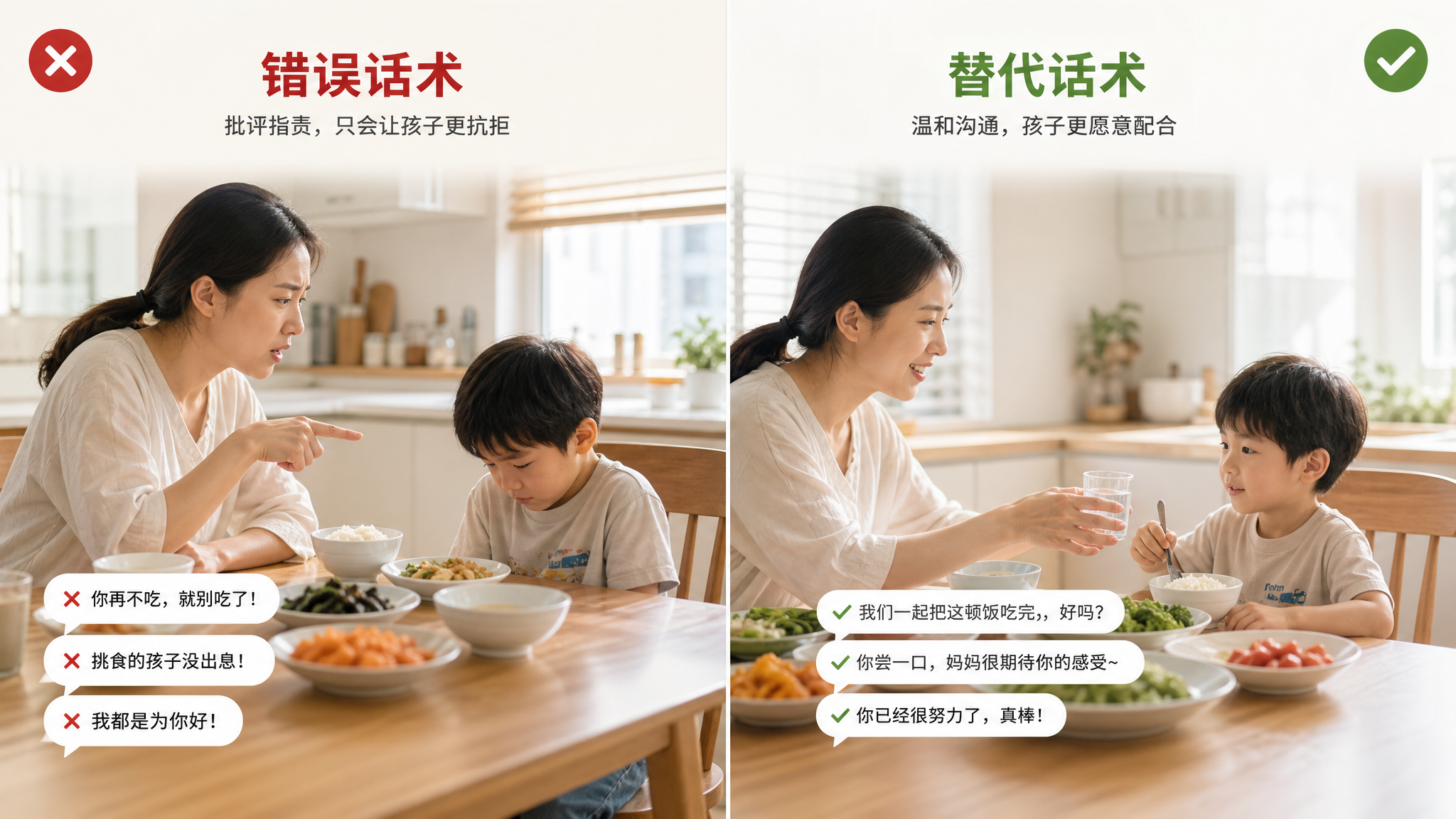 孩子越骂越不吃：饭桌情绪正在“训练”厌食