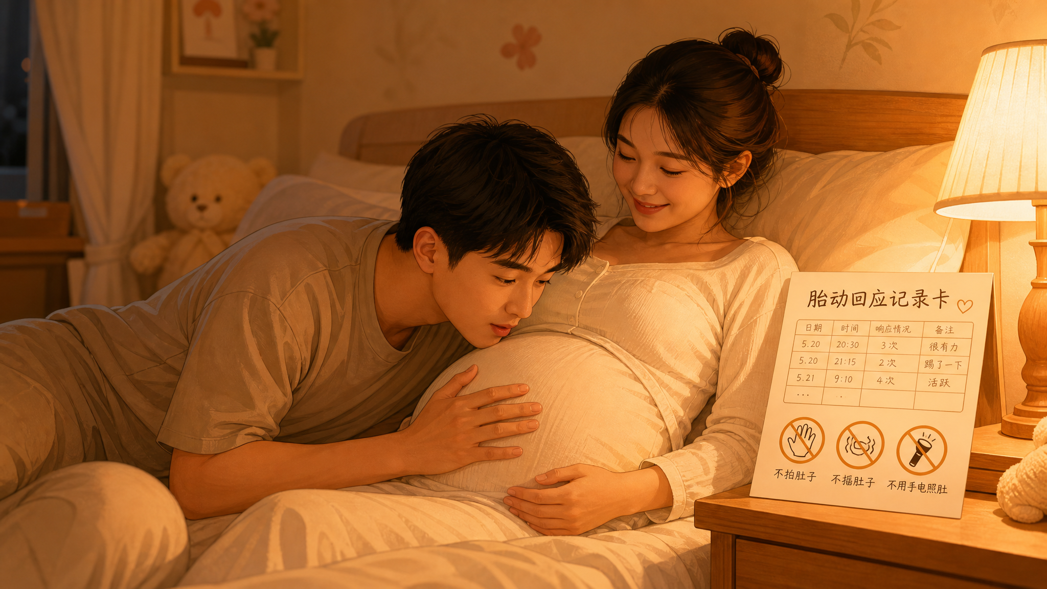 胎动摸不到别急：准爸爸用低音做3件事，宝宝更容易回应你