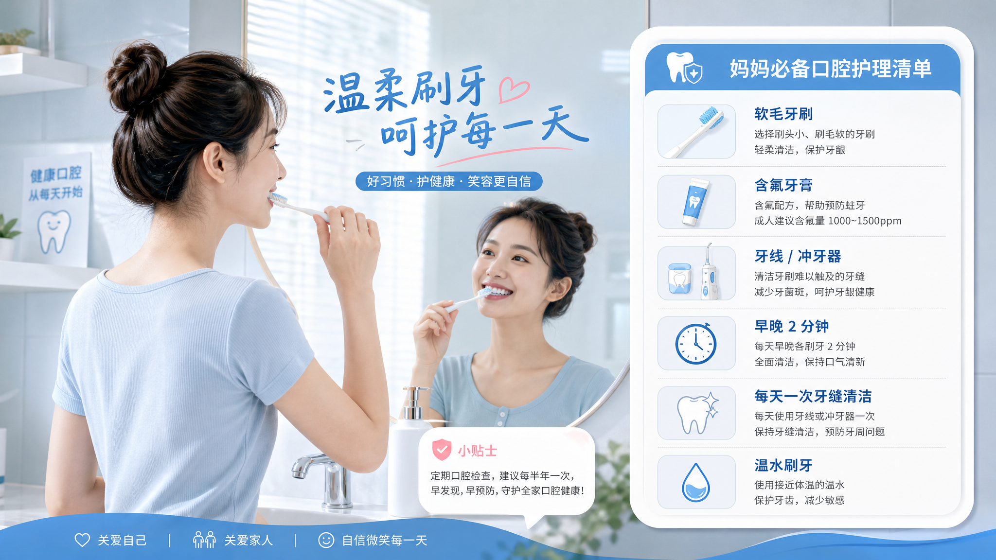 产后刷牙出血牙齿发酸？百天口腔护理SOP