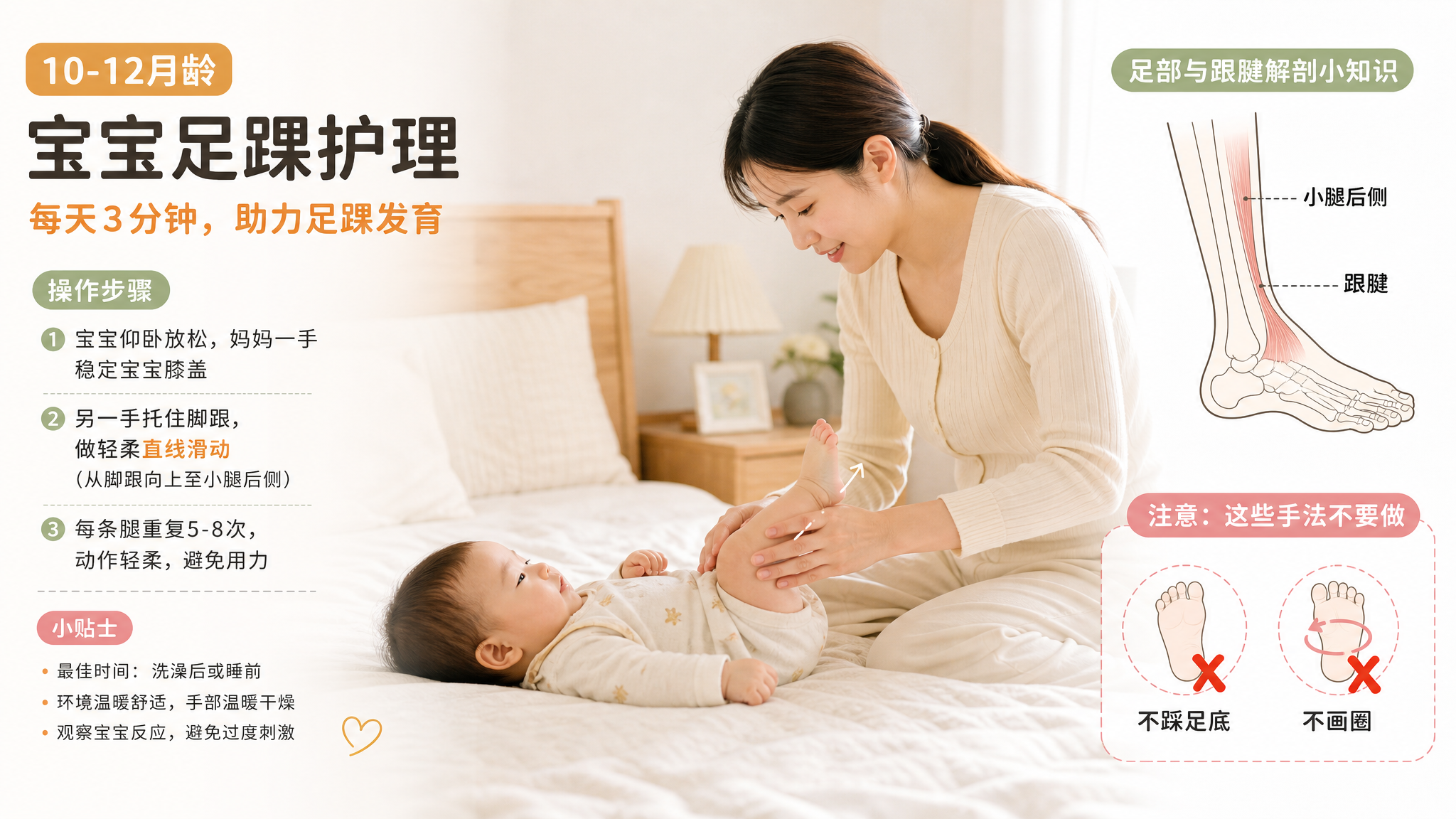 厚袜一穿宝宝脚跟不落地？每天3分钟放松跟腱
