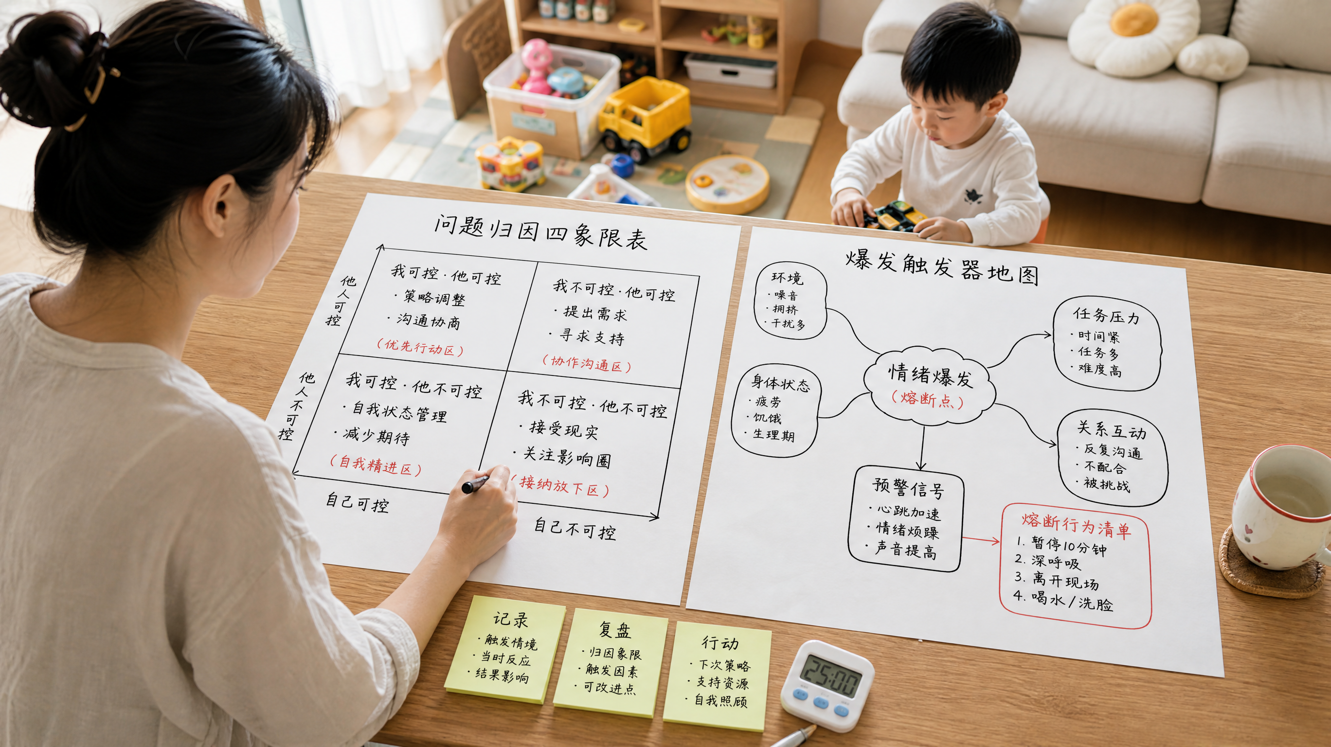 孩子一闹就自责？用“四步归因法”把崩溃变方案