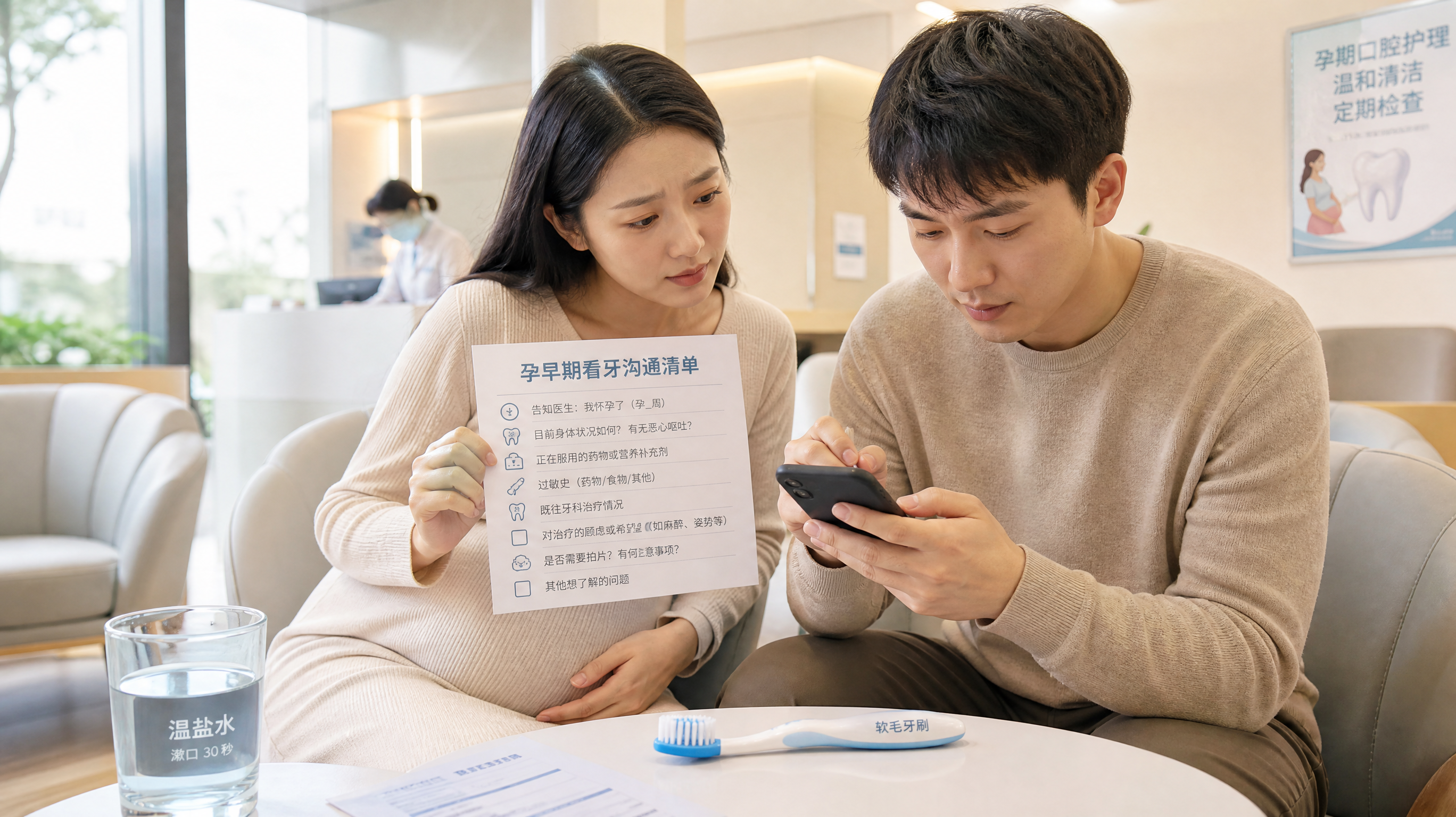 孕早期牙龈出血牙疼别硬扛：看牙沟通清单一次说清