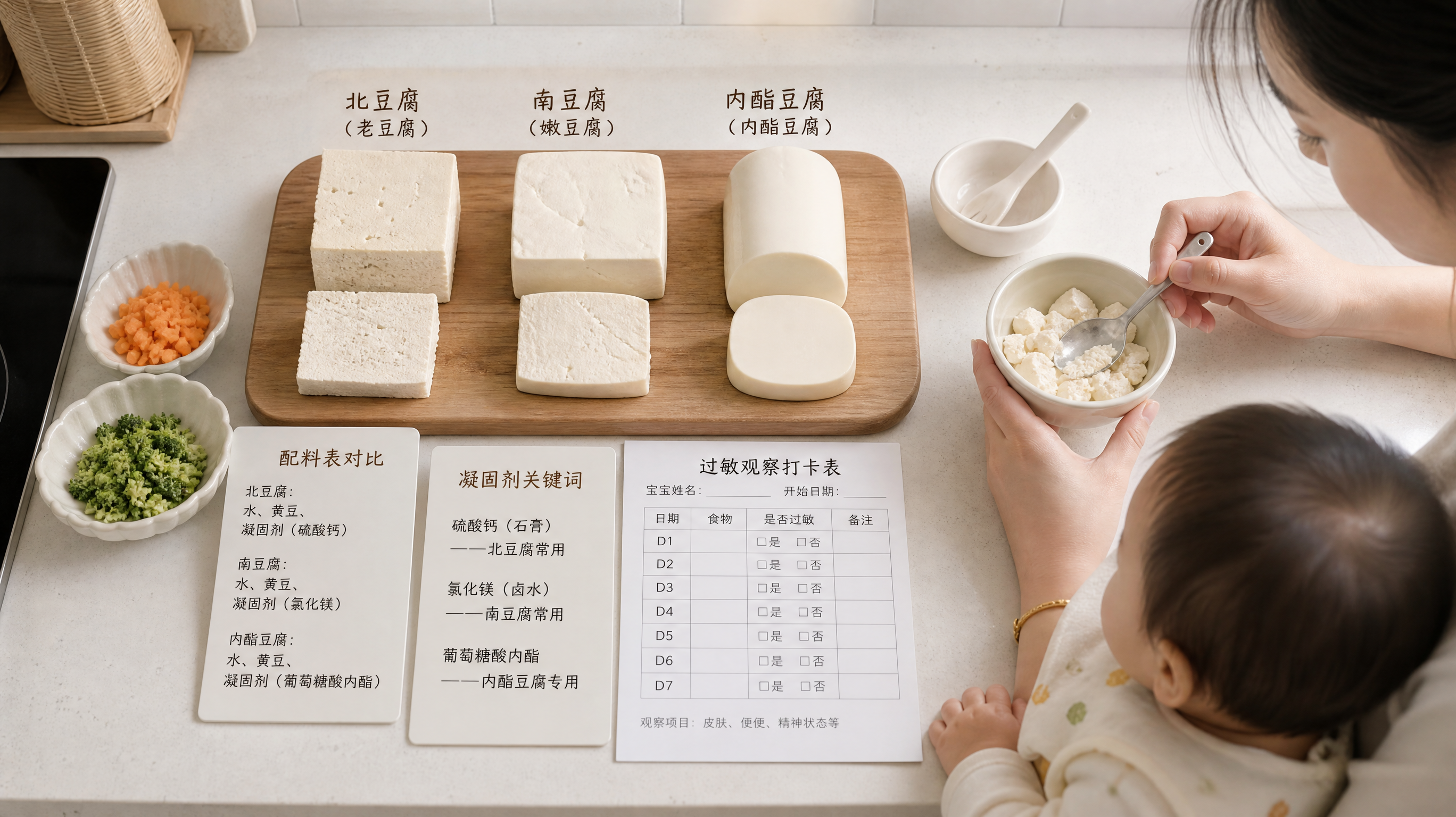 宝宝第一口豆腐怎么选：认准凝固剂，避开内酯和日本豆腐坑