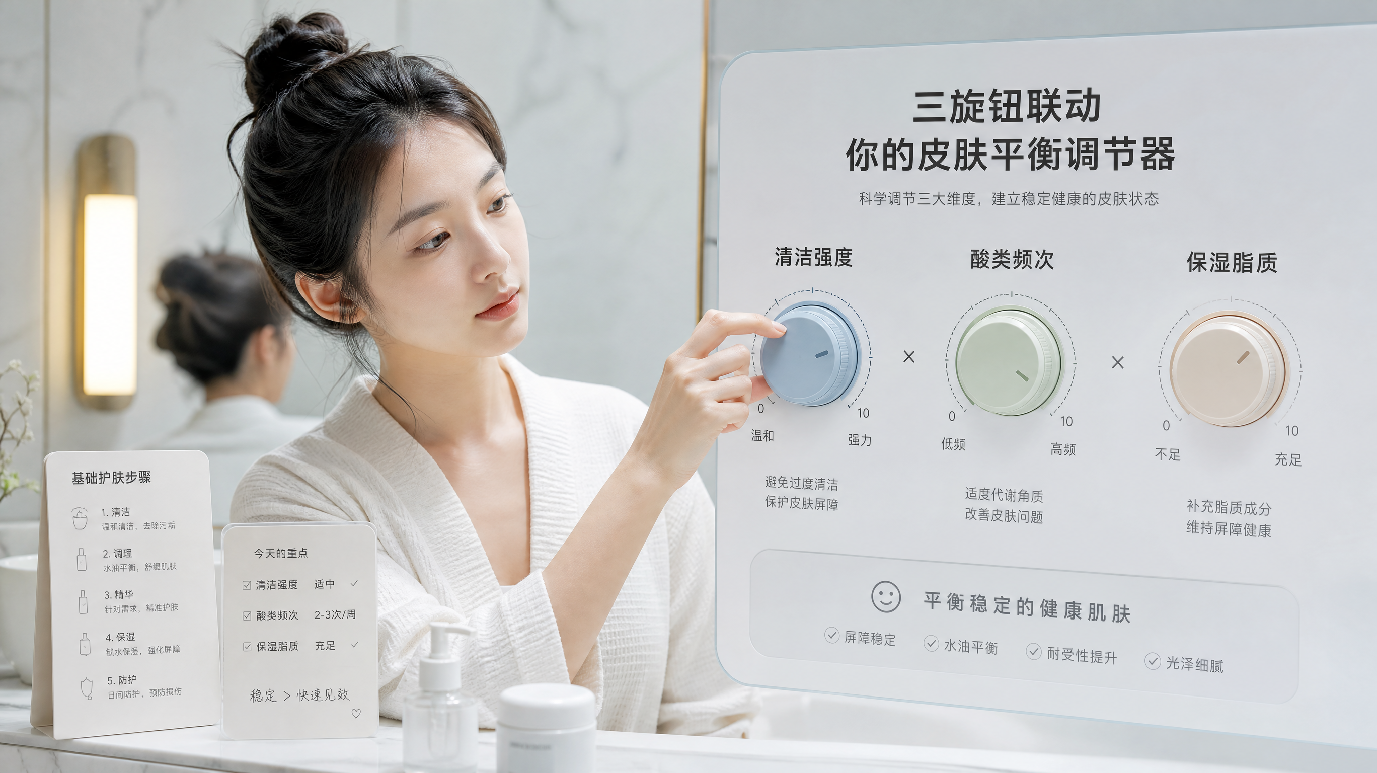 刷酸后更油更敏？先把这3个旋钮拧对