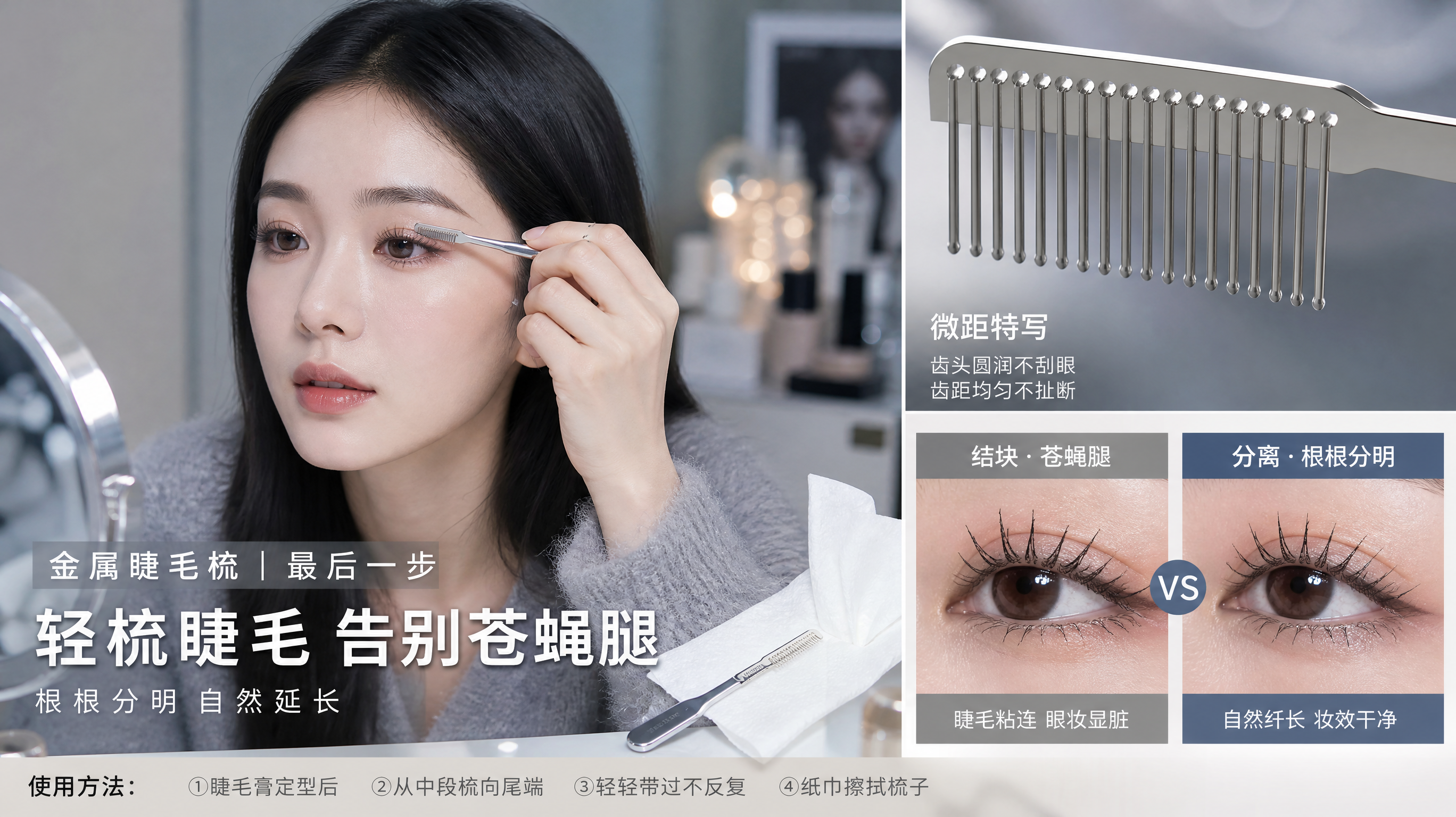 睫毛钢梳别乱买：苍蝇腿、扯断、刺痛多半踩了这3坑