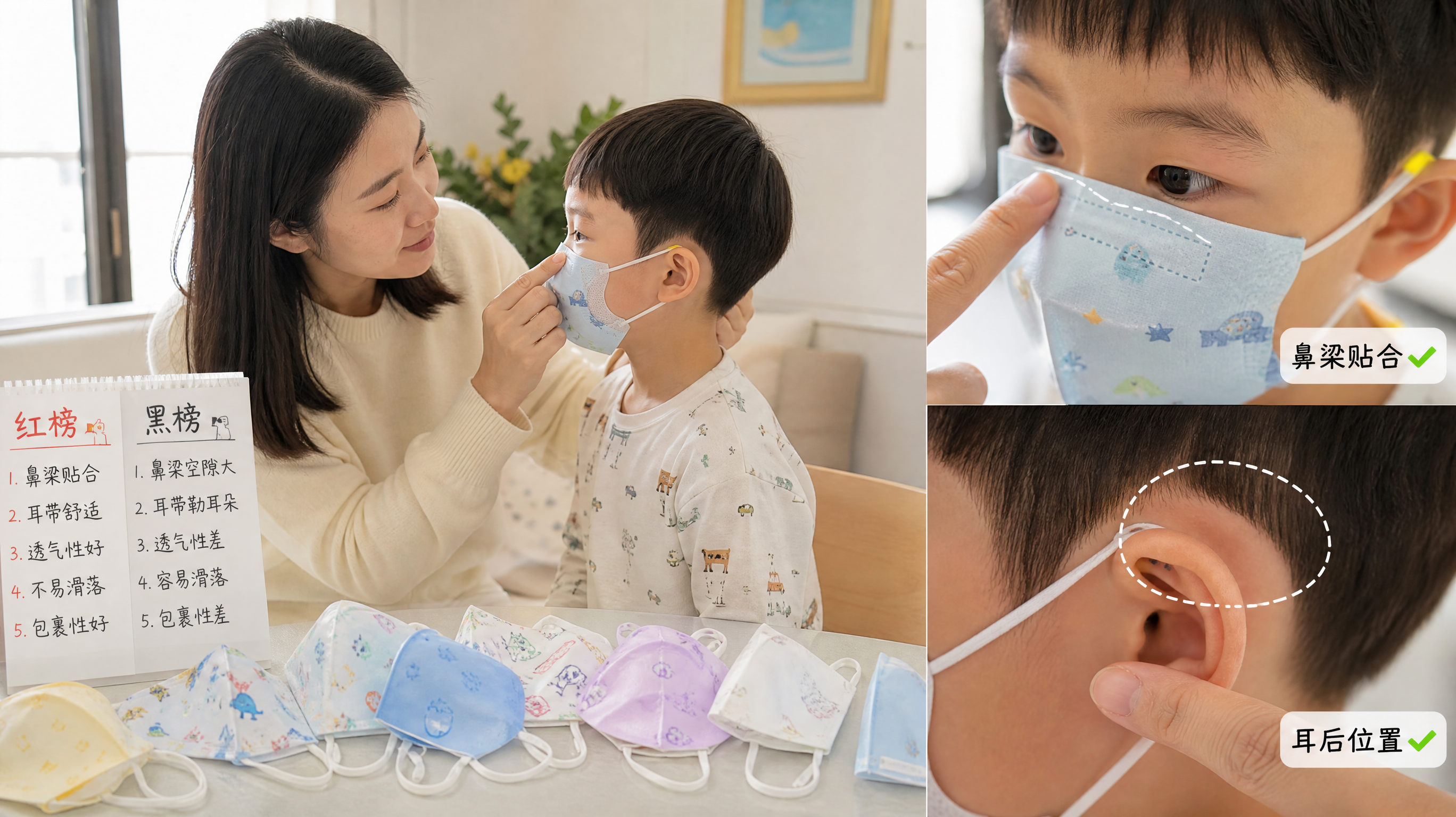 自费试了12款儿童口罩：最坑的是“可爱但不贴合”