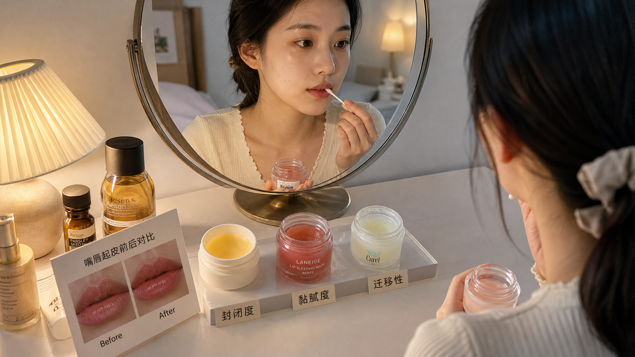 无香夜间唇膜怎么选：不糊嘴不闷的关键
