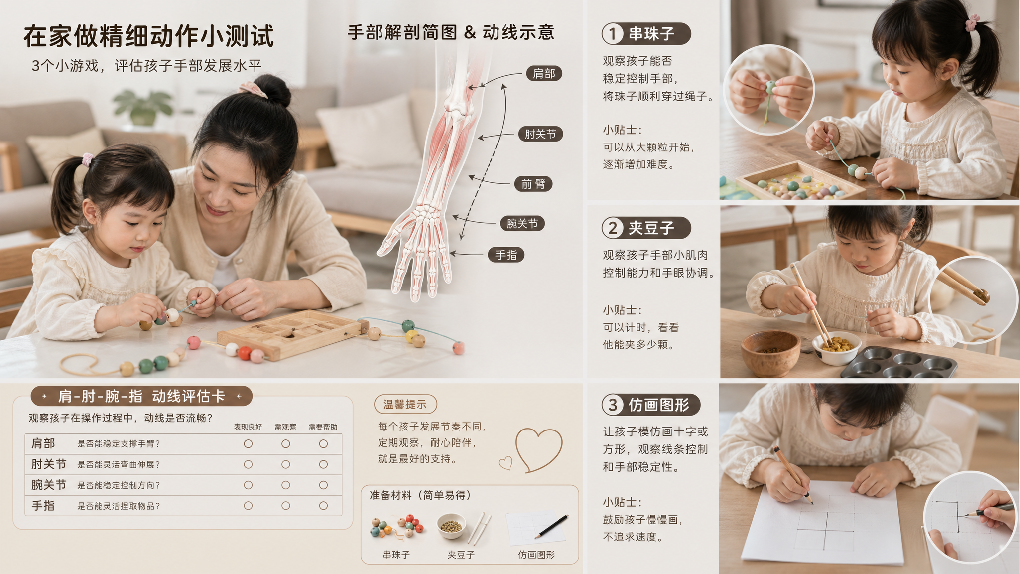 孩子握笔像攥拳别急着掰 先做7个精细动作自测