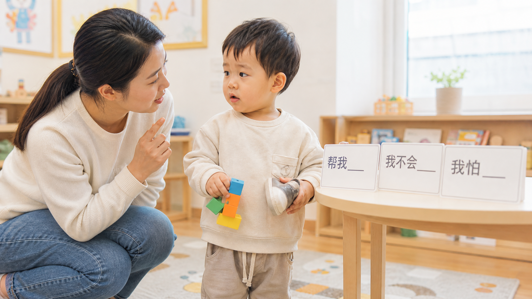1-3岁不会说就哭？先练会这3句求助话