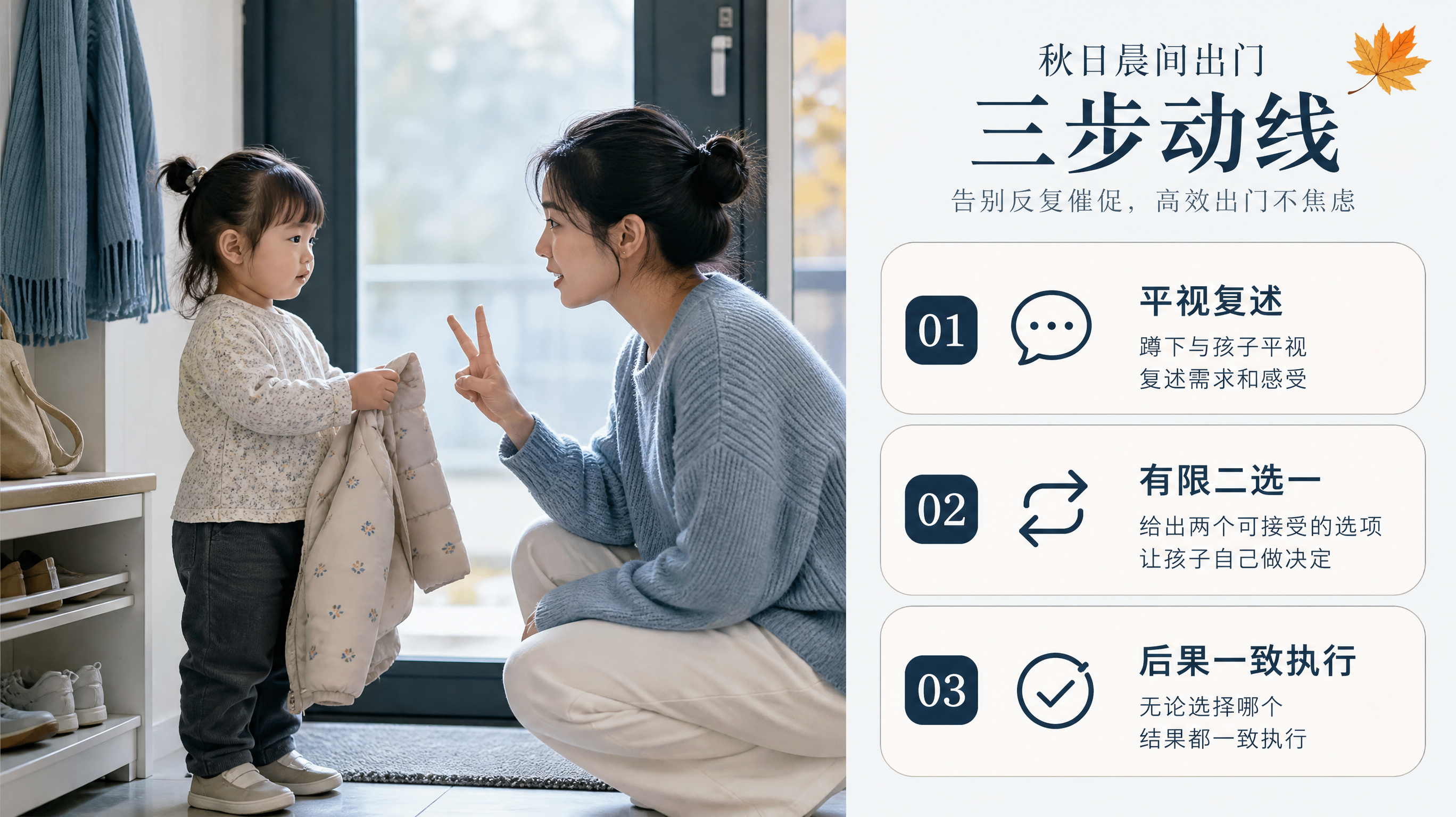 2-3岁娃天天喊“不”？用3步把对抗变配合