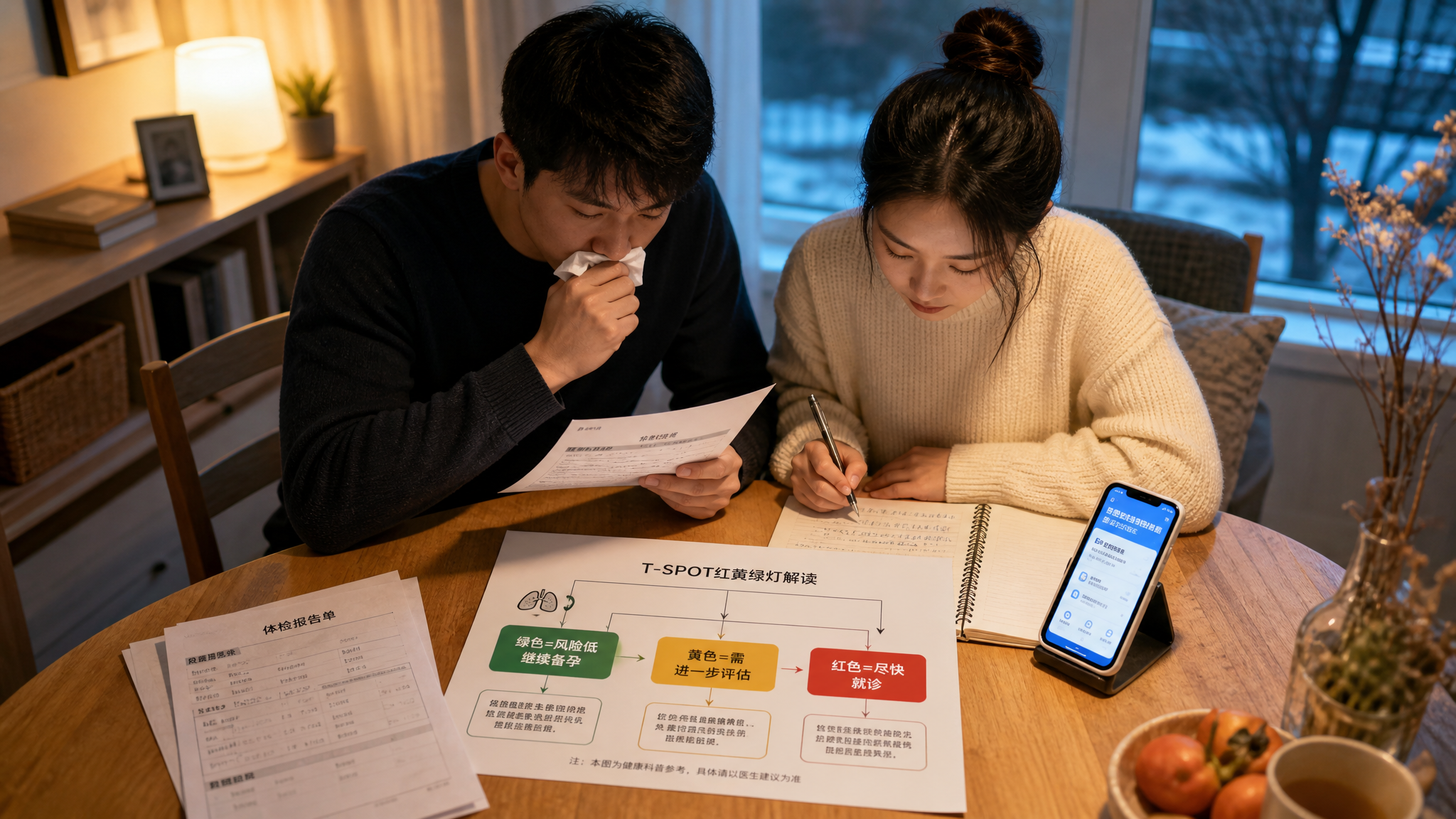 返岗咳嗽超两周还备孕：先把T-SPOT查明白