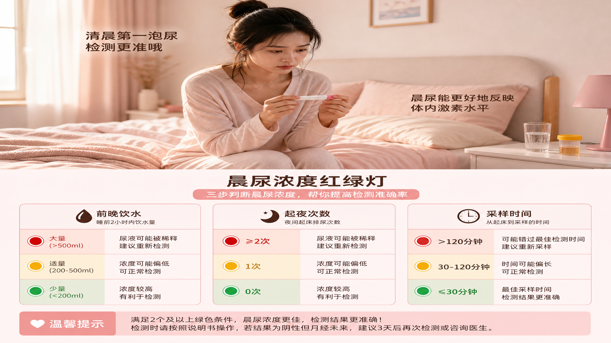 起夜三次后测白板？可能不是没怀，是尿被稀释了