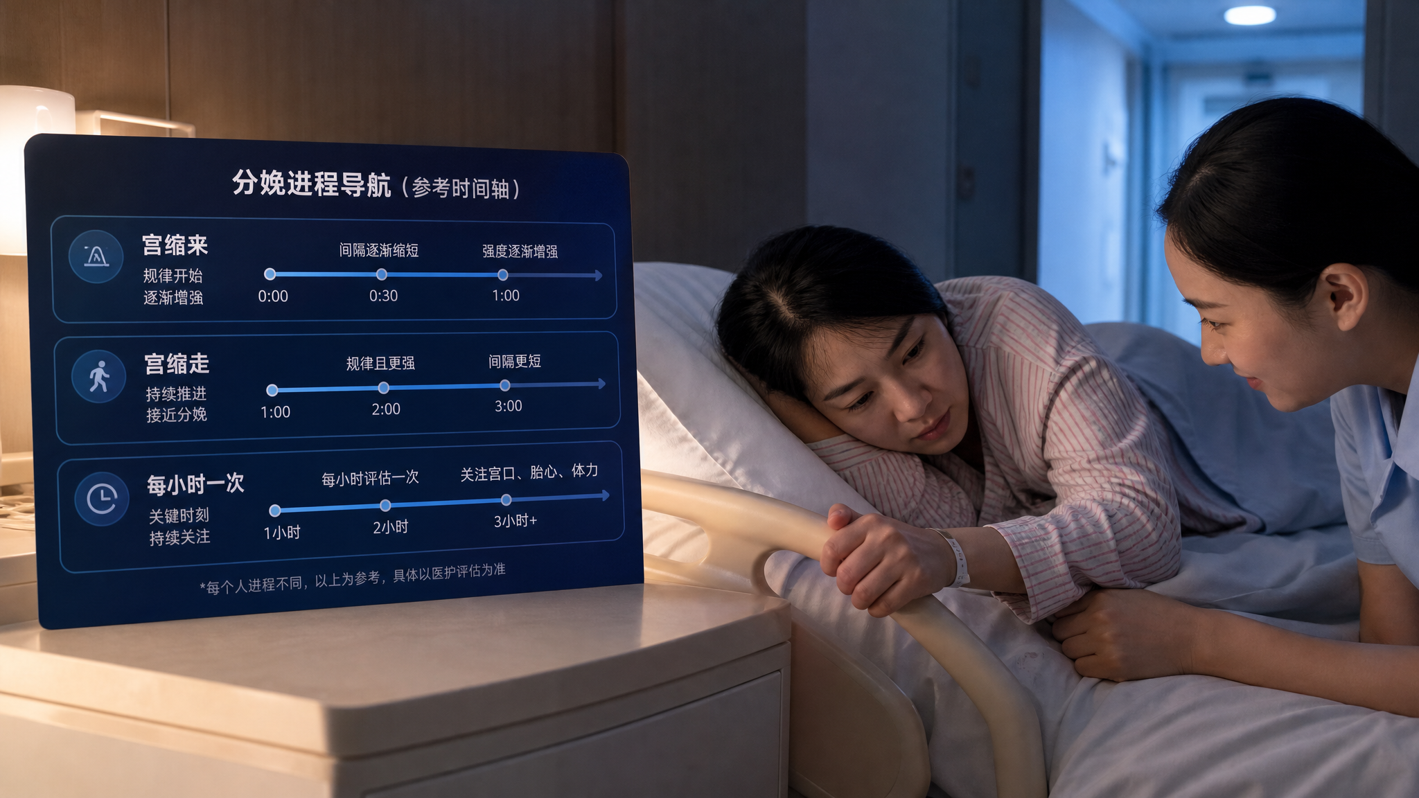 夜里待产别硬扛：三段式拆时间，焦虑会小很多