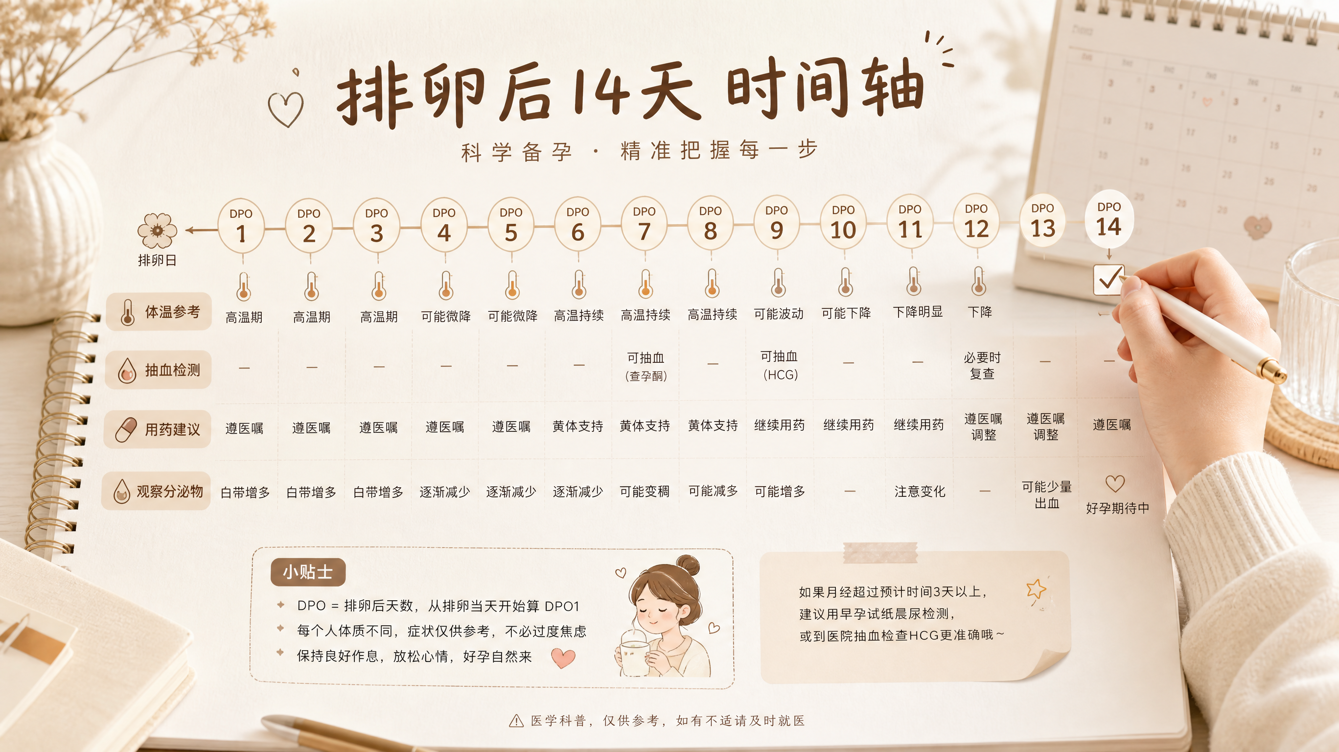 排卵后14天别瞎补孕酮：按这套SOP判断