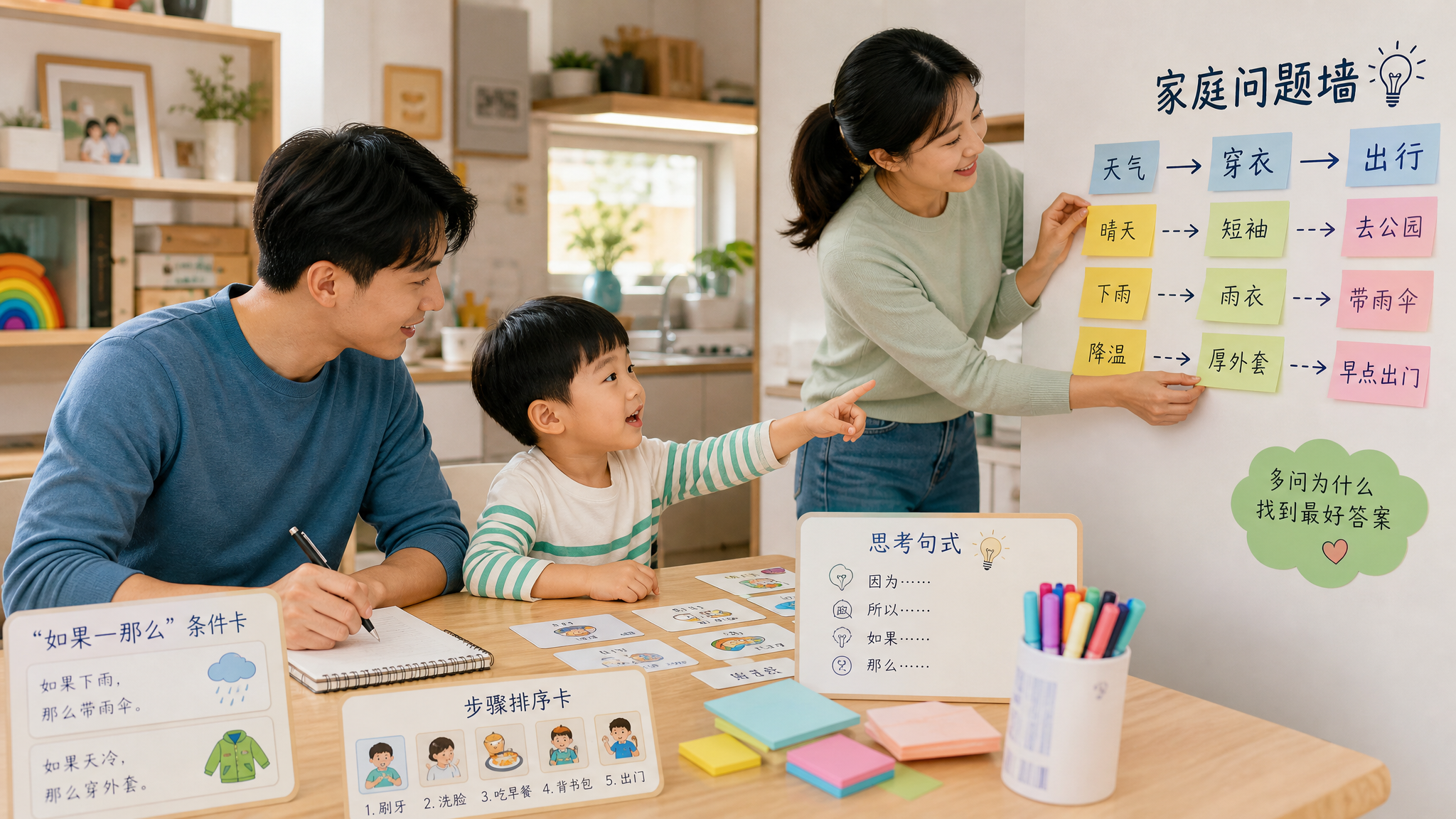 不报编程班也能练逻辑：3-6岁“如果那么”居家SOP
