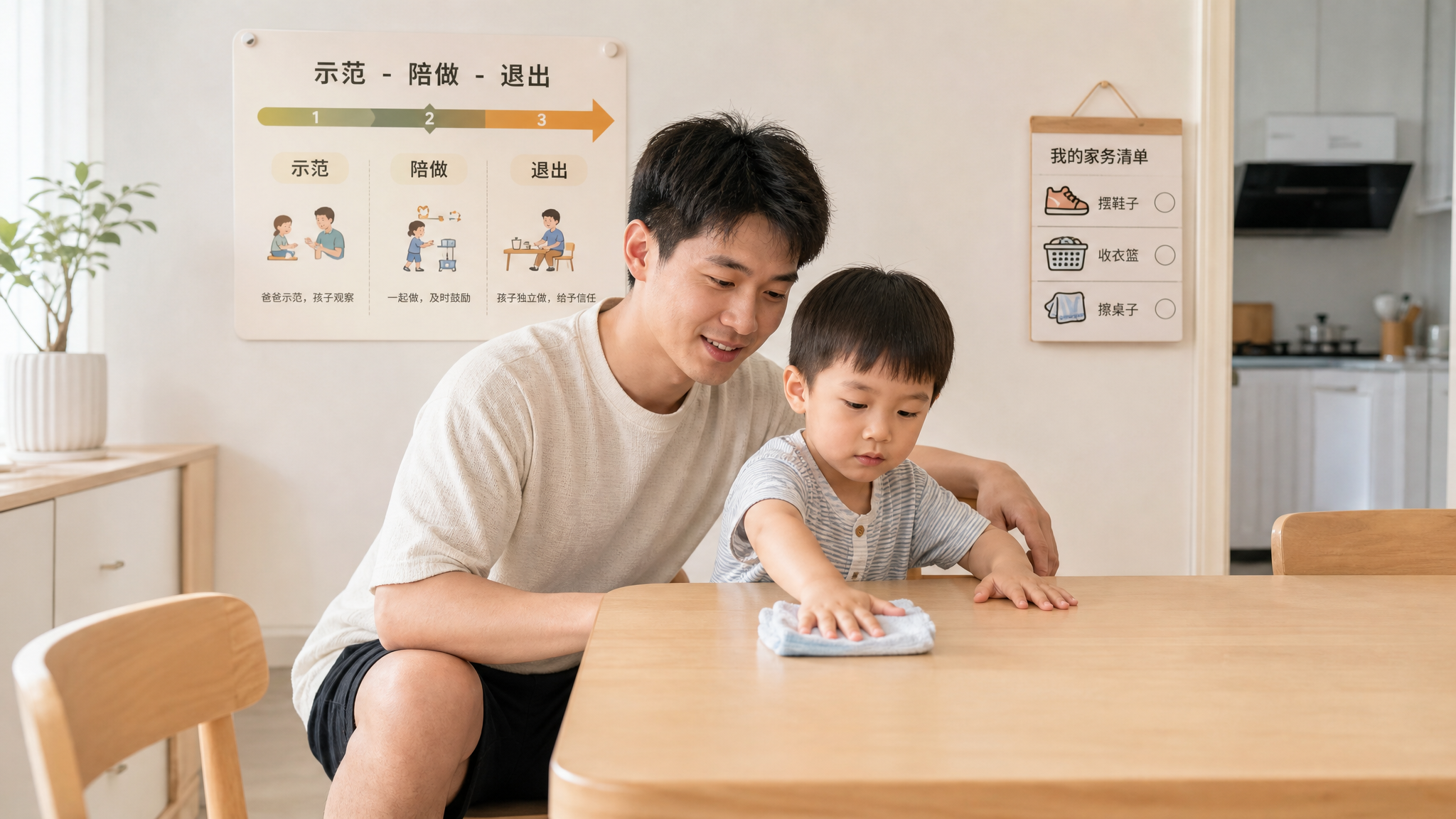 3-6岁家务责任制：不吼不催，家里反而更顺
