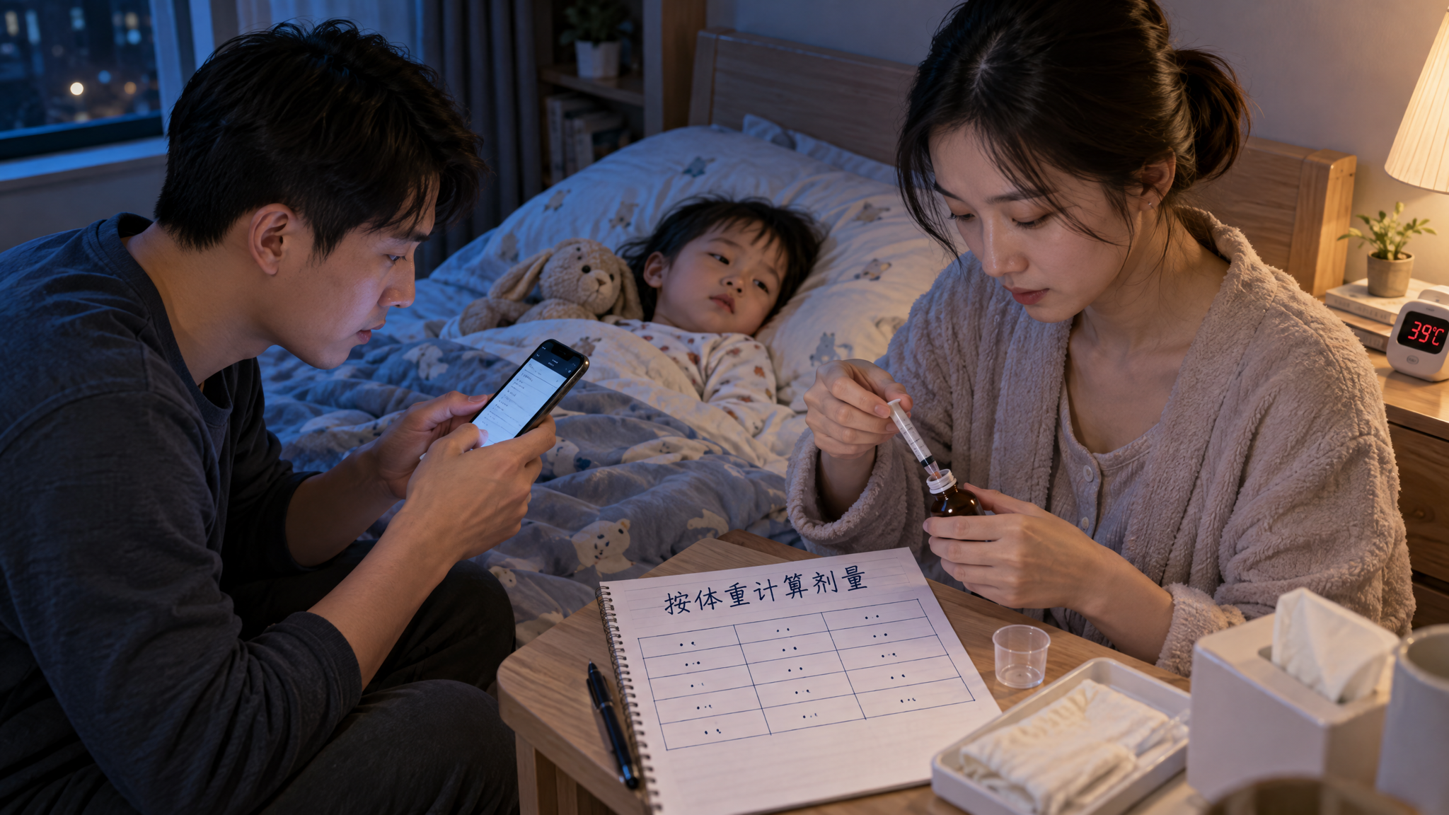 孩子发烧别硬扛：按体重算退烧药才安全