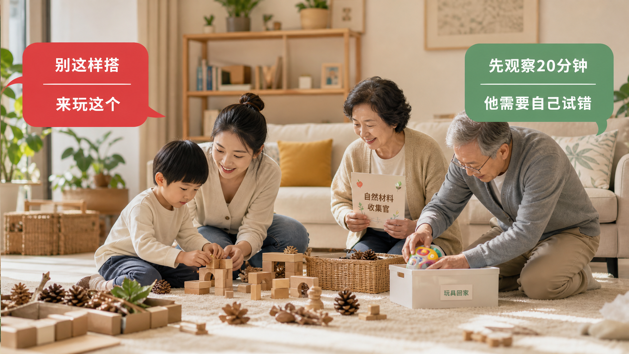 长辈一陪玩就“指挥+声光玩具”？4句科学话术稳住主导权