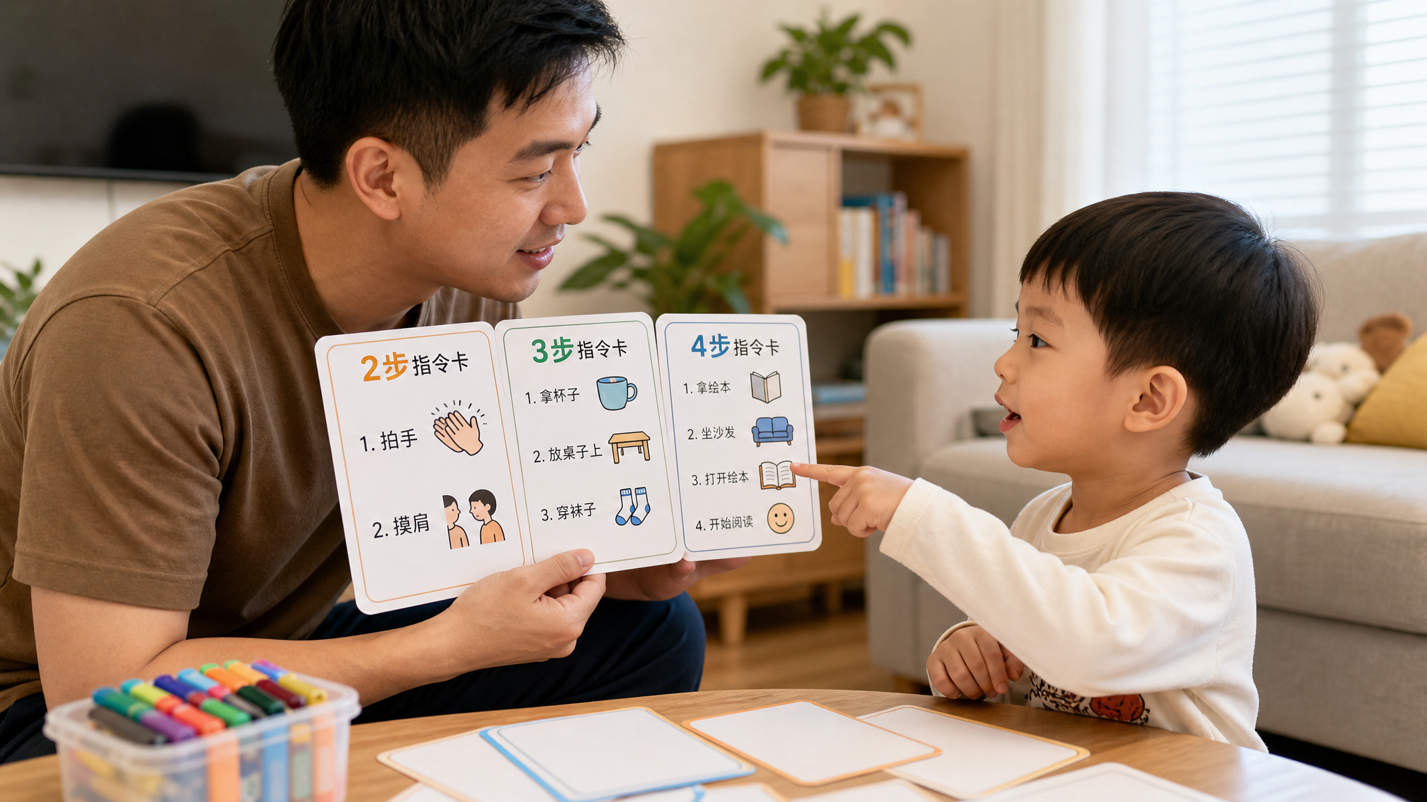 孩子总只听最后一句？用2-4步指令卡把“记住”练出来