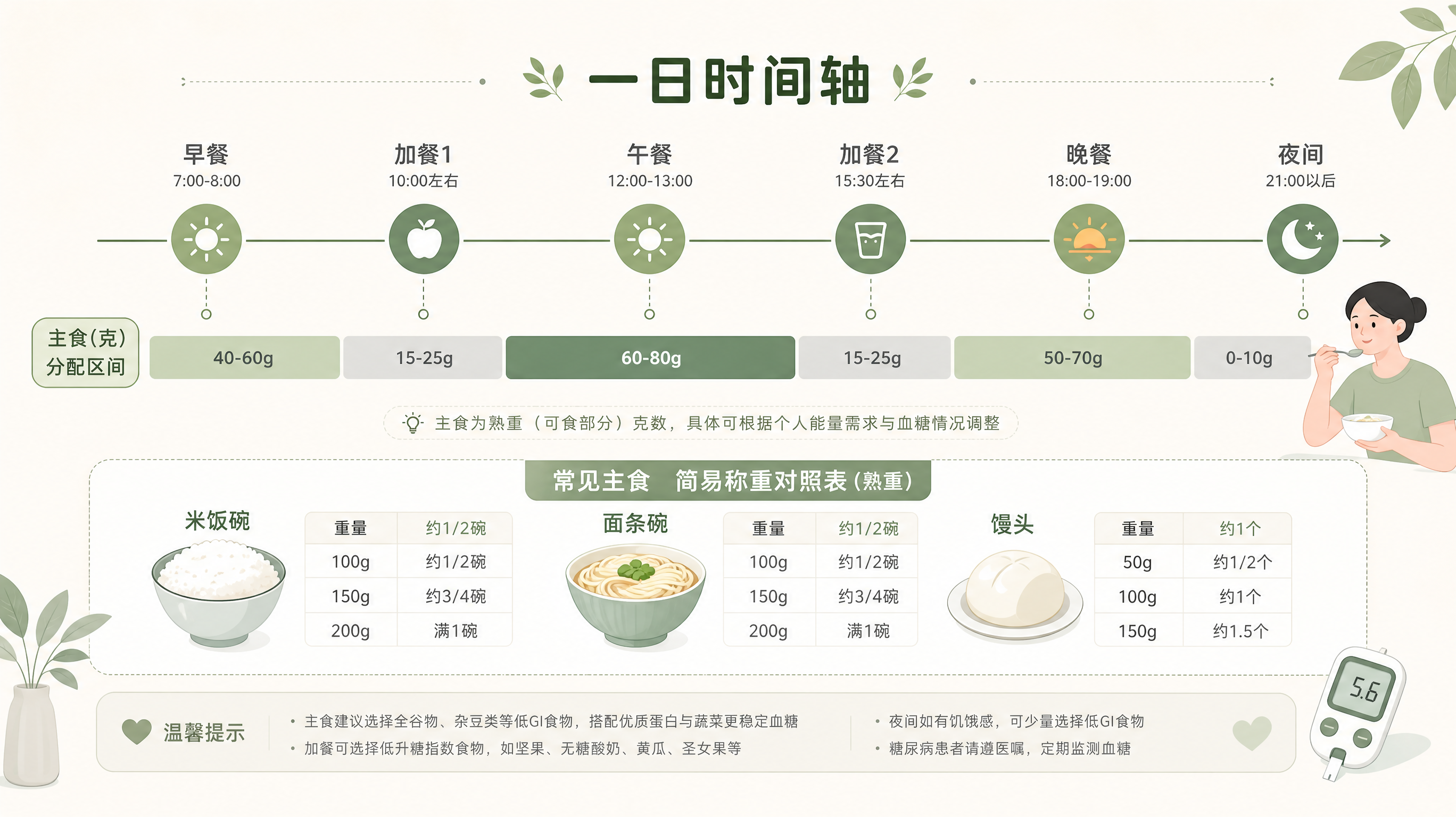 妊娠期控糖别硬戒主食：一日克数这样分更稳