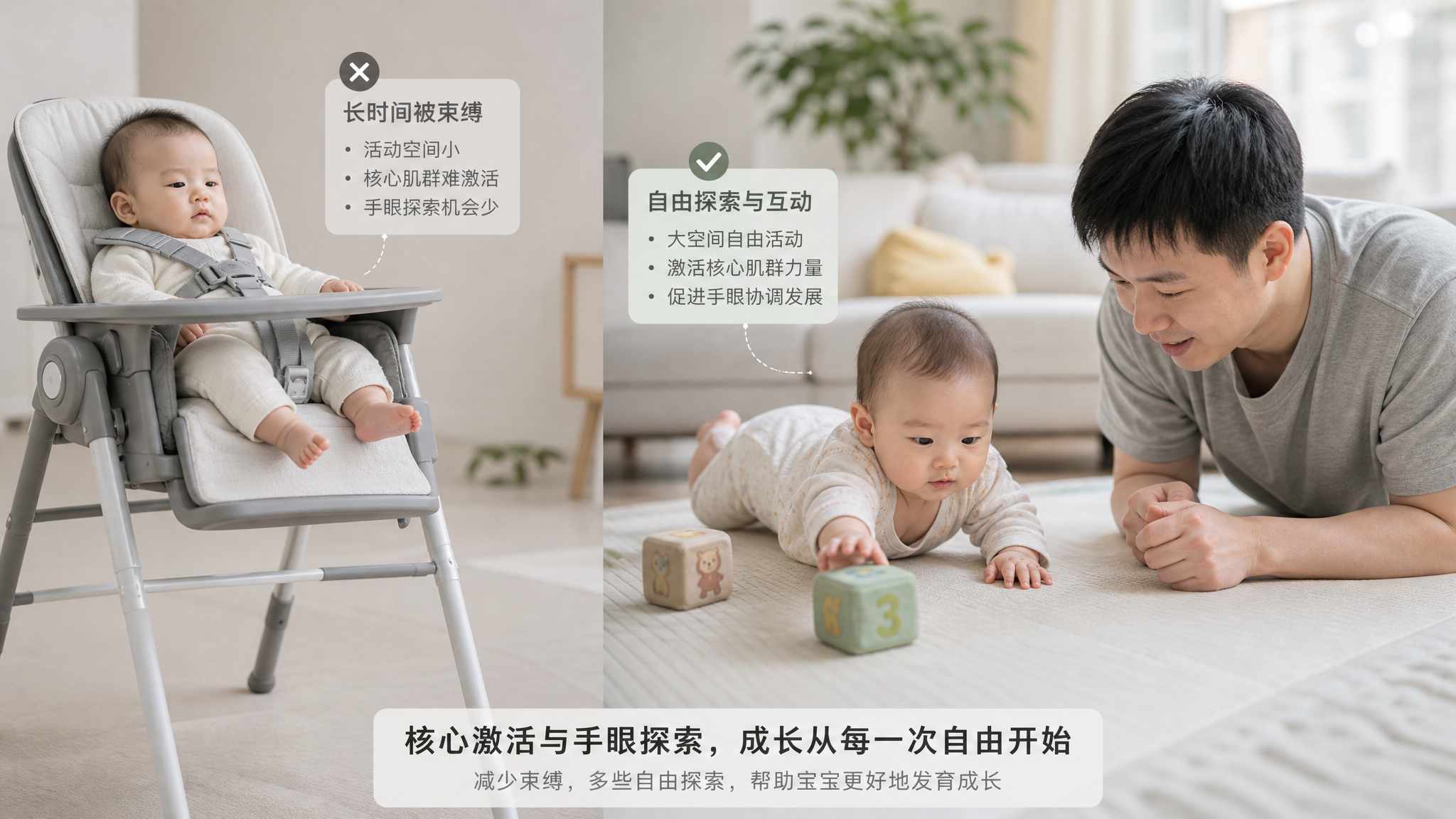 宝宝越坐餐椅越“佛系”？可能是探索被绑住了