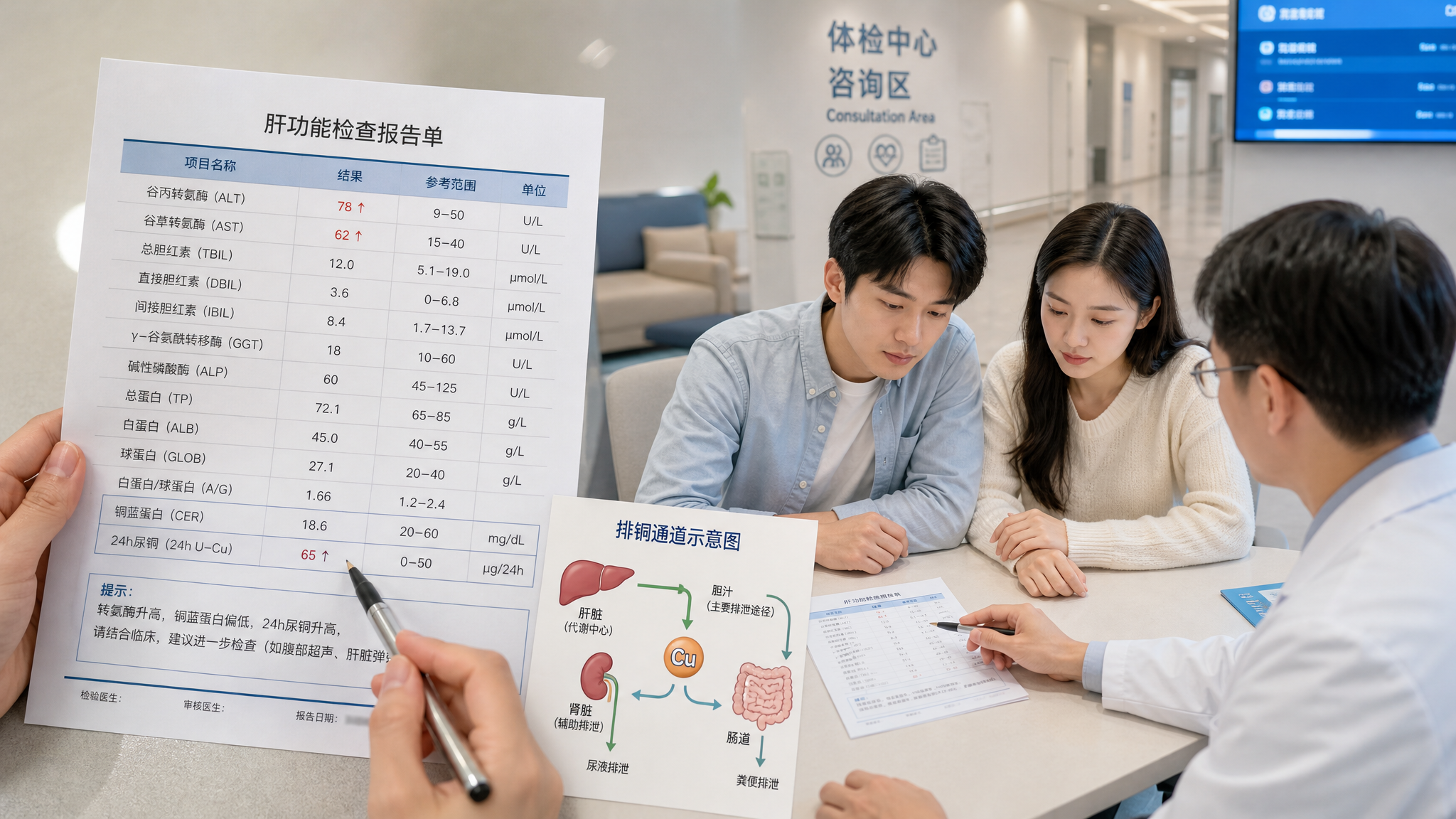 转氨酶高别急着护肝 备孕要补查铜代谢