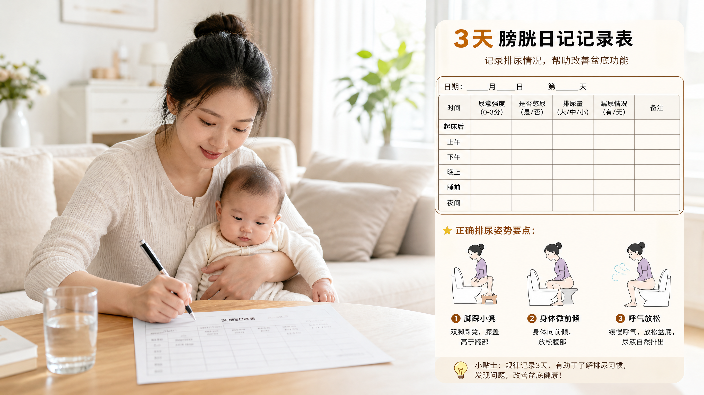 42天复查后还尿频尿急？先做3天膀胱日记