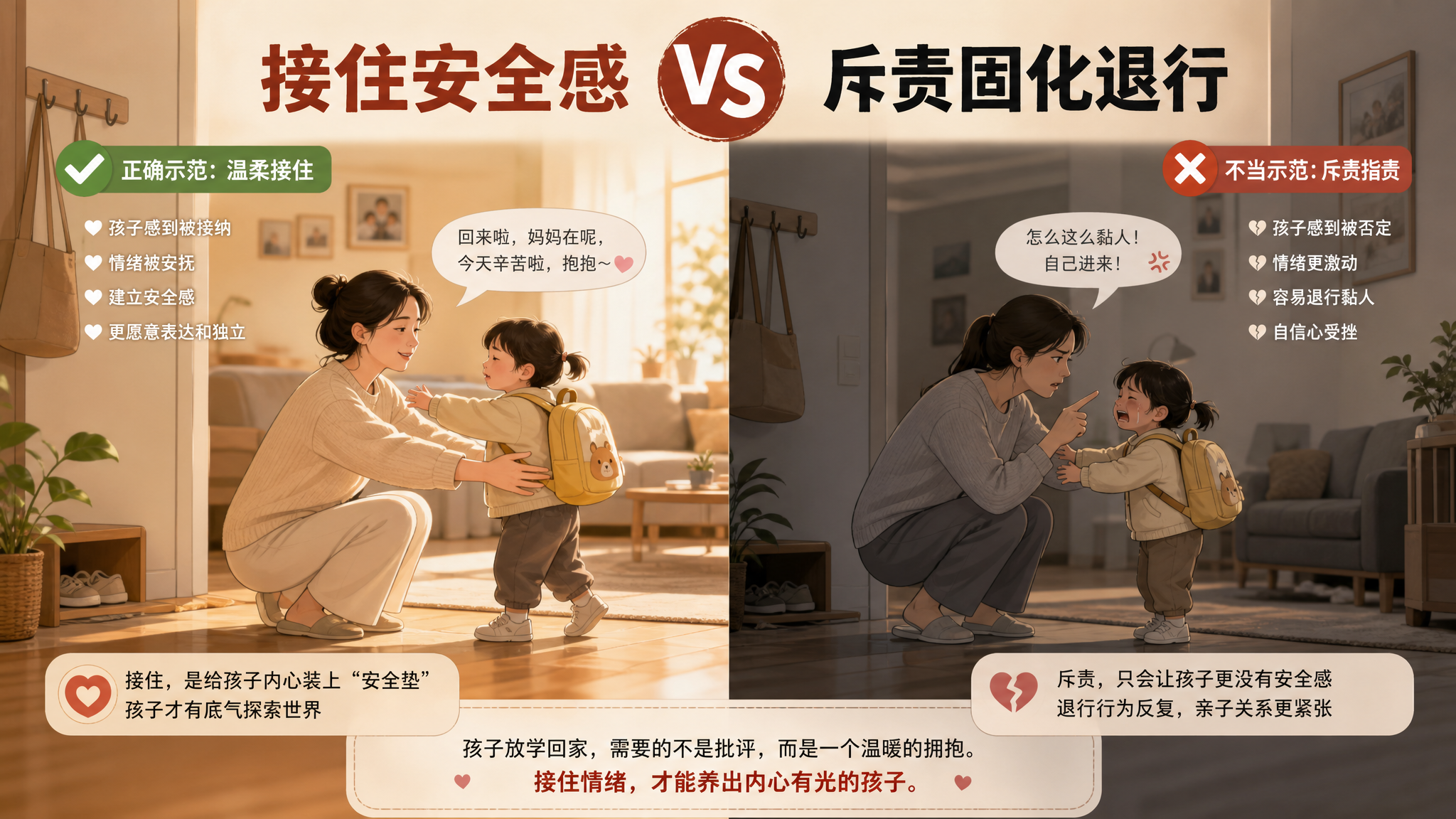 入园后越大越黏？这不是倒退，是在找安全感