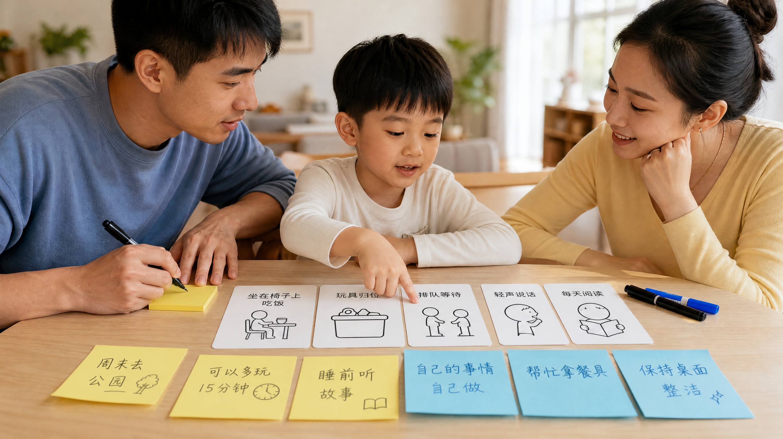孩子越管越反？试试让他参与定规则的4步法