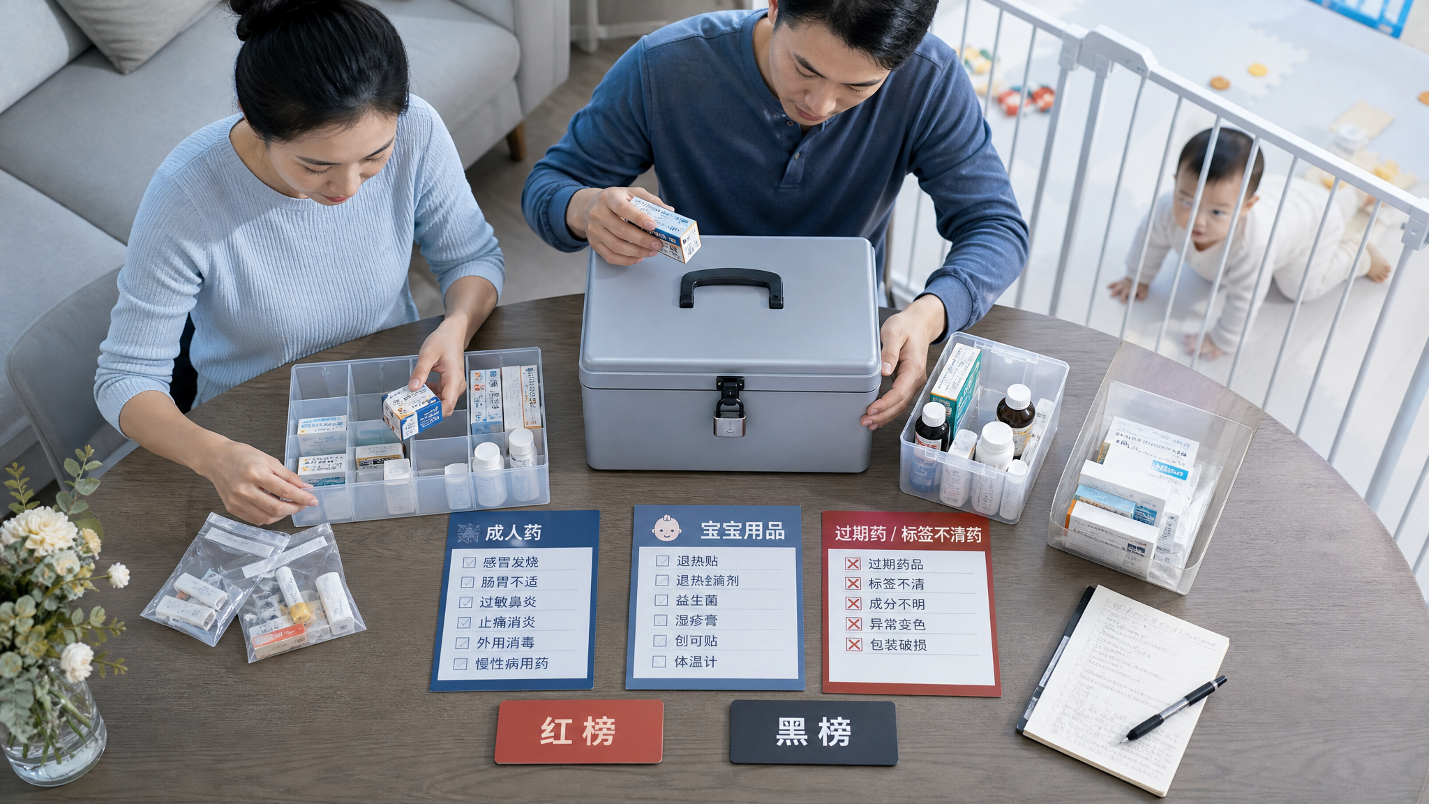 国庆回家带回一堆药？0-1岁药箱这样清最安全