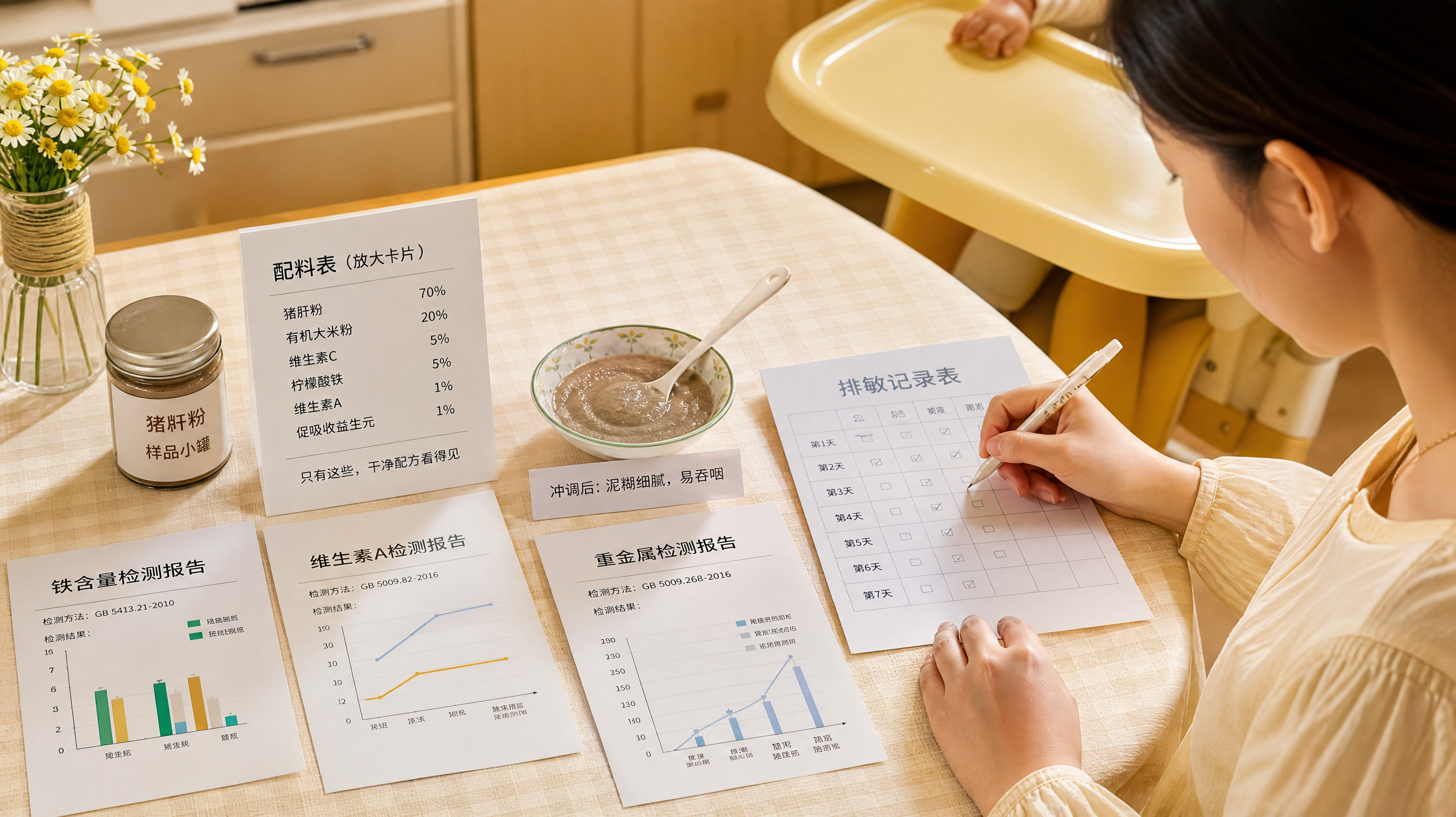 6个月宝宝能吃猪肝粉吗？先看铁、维A、重金属这3关